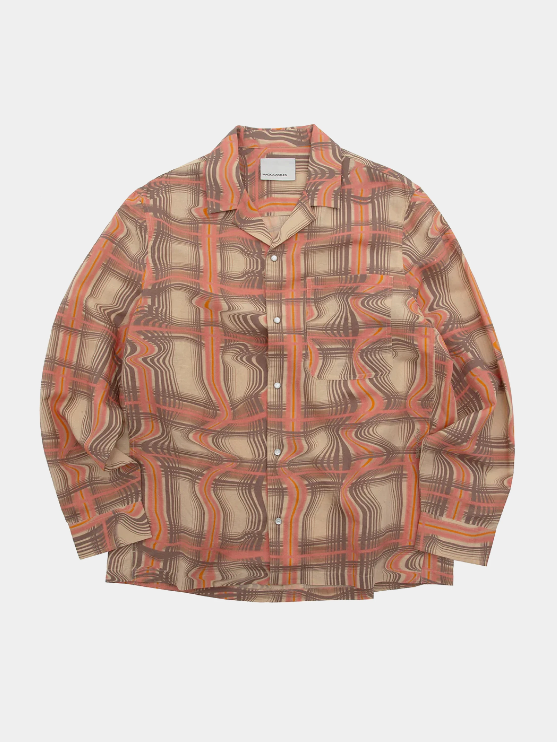 Рубашка ACMH LS Wave Warped Check Print