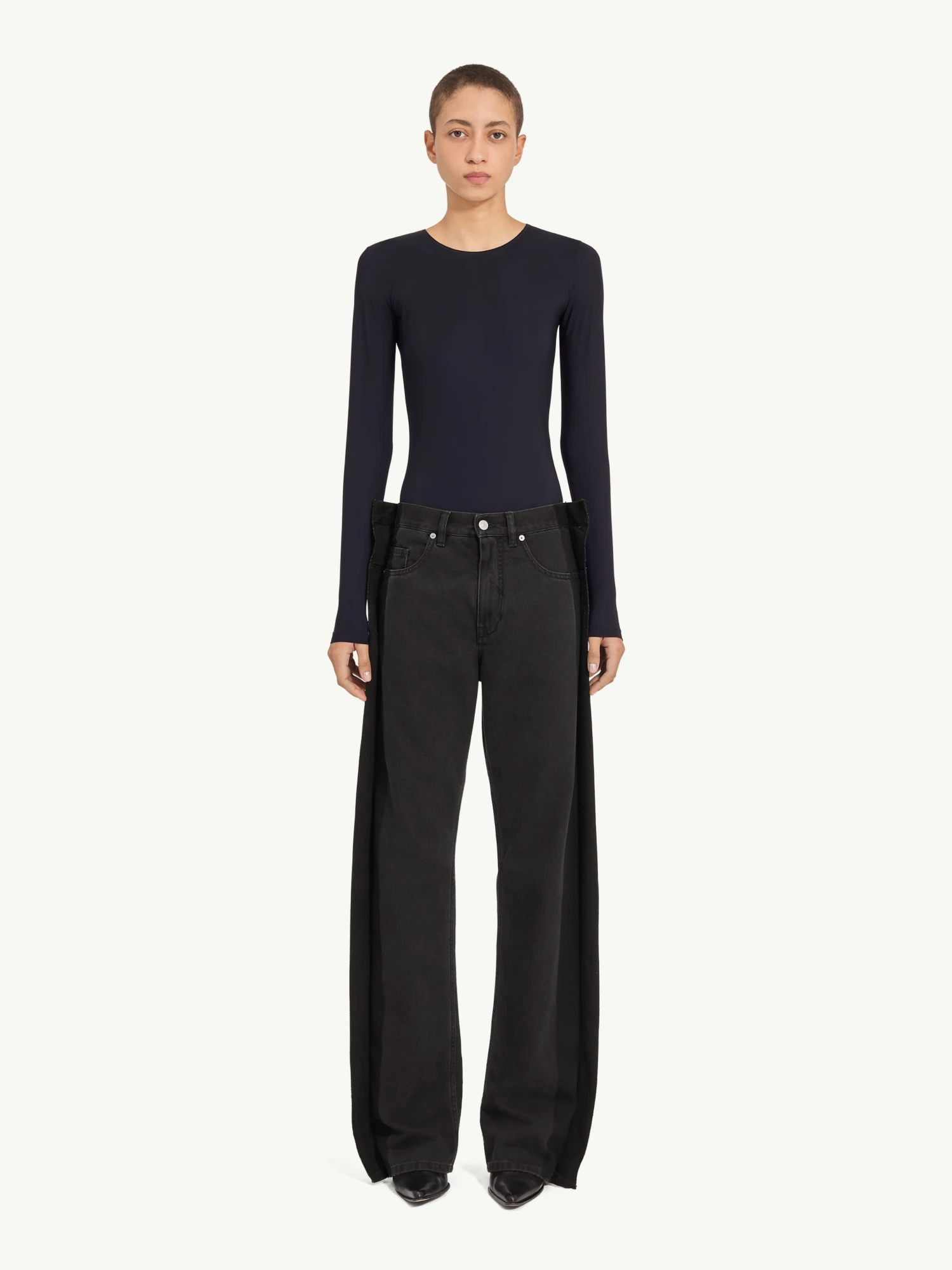Женские джинсы MM6 Maison Margiela Show 5 Pockets Black