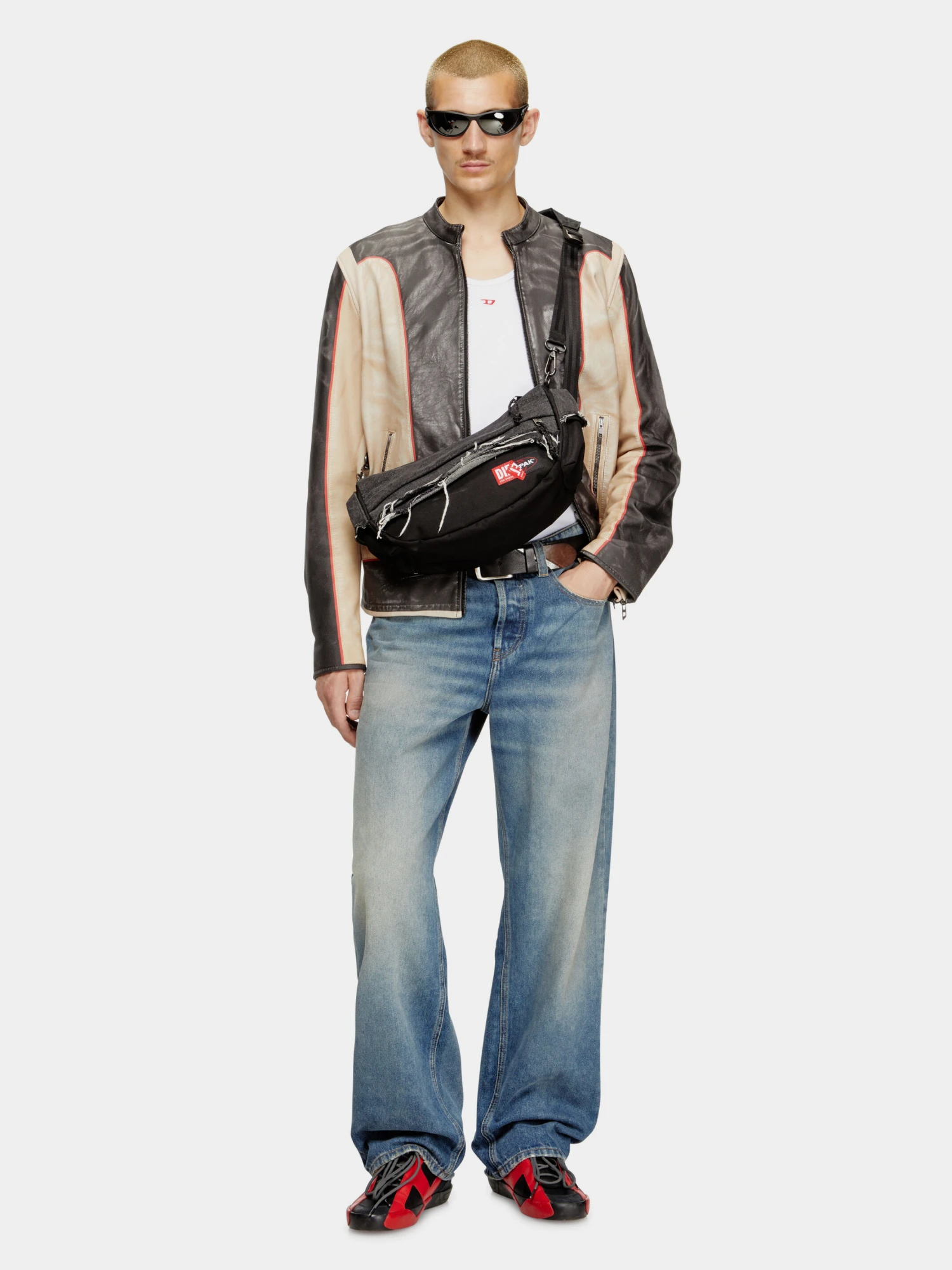 Сумка Diesel Destroyed Denim Cordura® Black