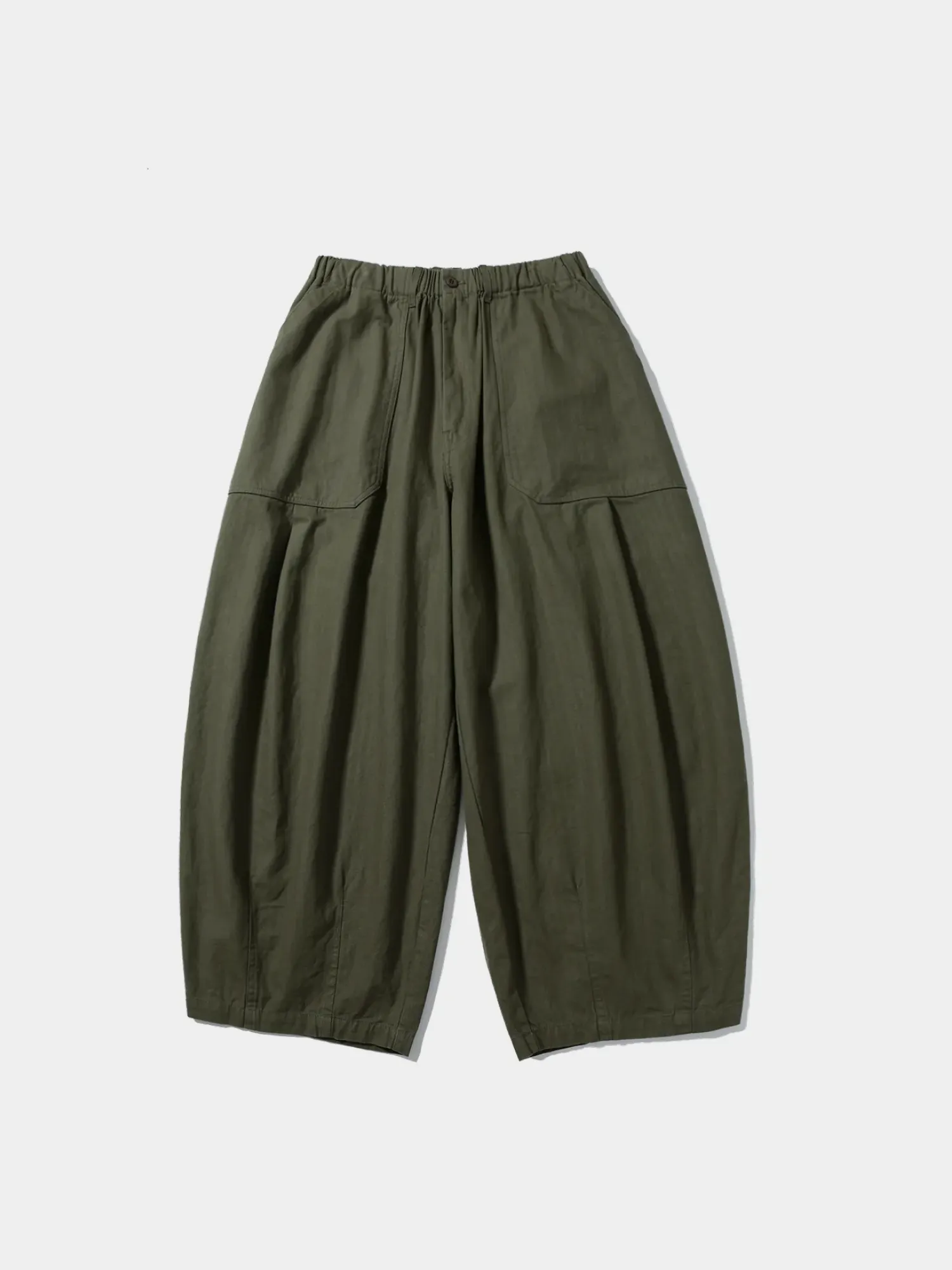 Брюки ANGLAN Fatigue Herringbone Balloon Pants Khaki