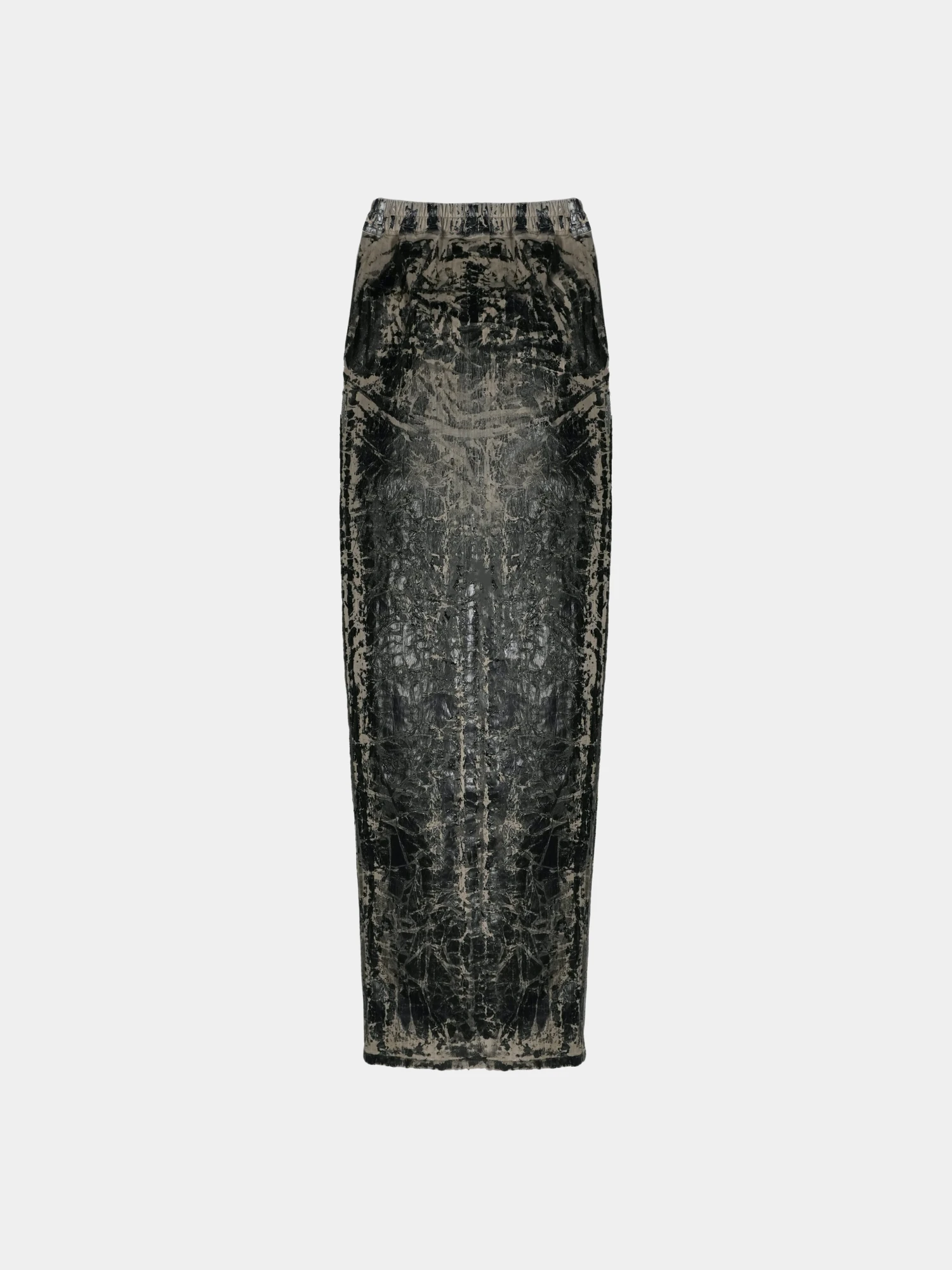 Женская юбка RICK OWENS DRKSHDW Phleg Pillar Washed Foil Black