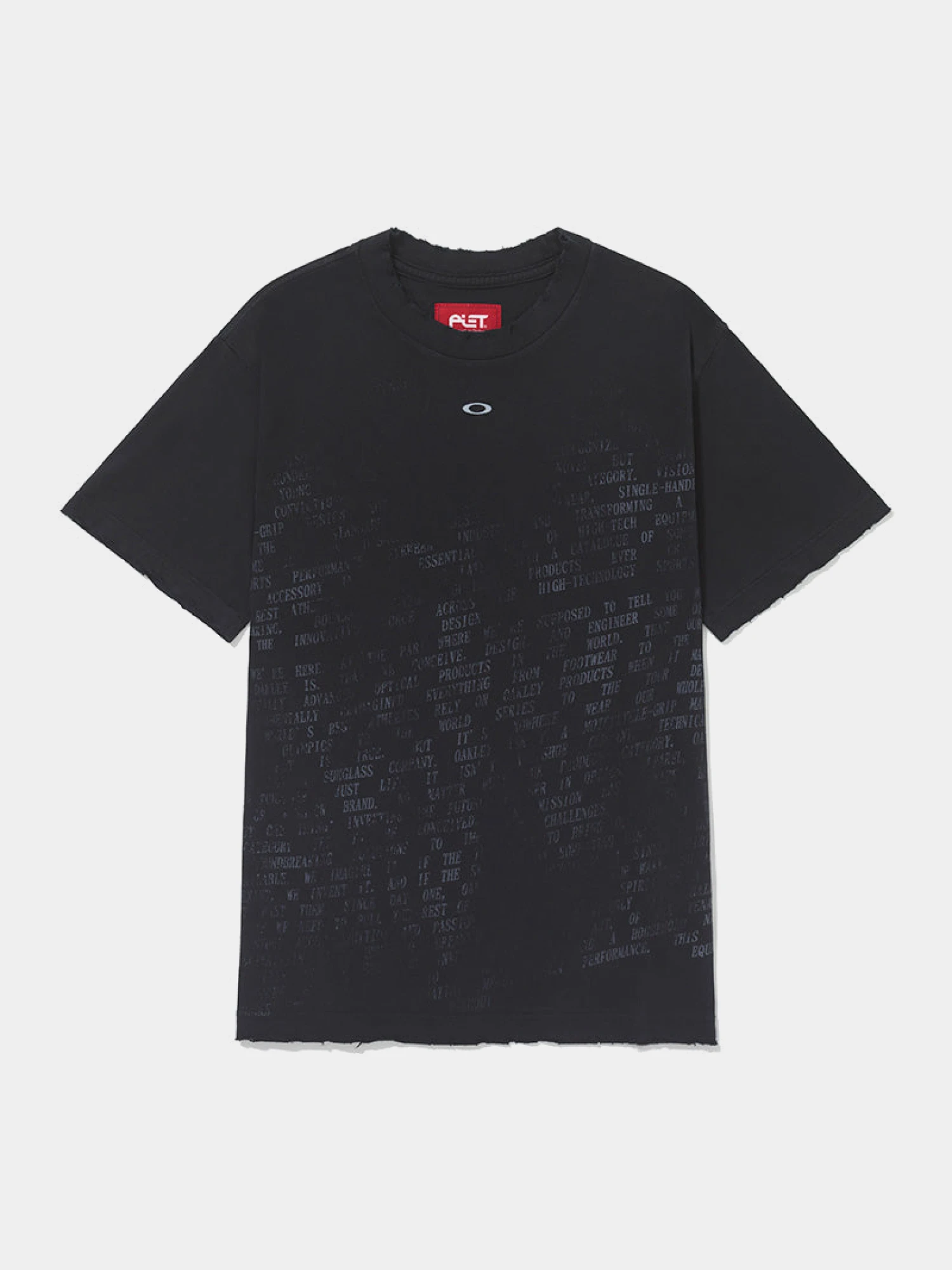 Футболка PIET x OAKLEY Nano Logo Ripped Vintage Black