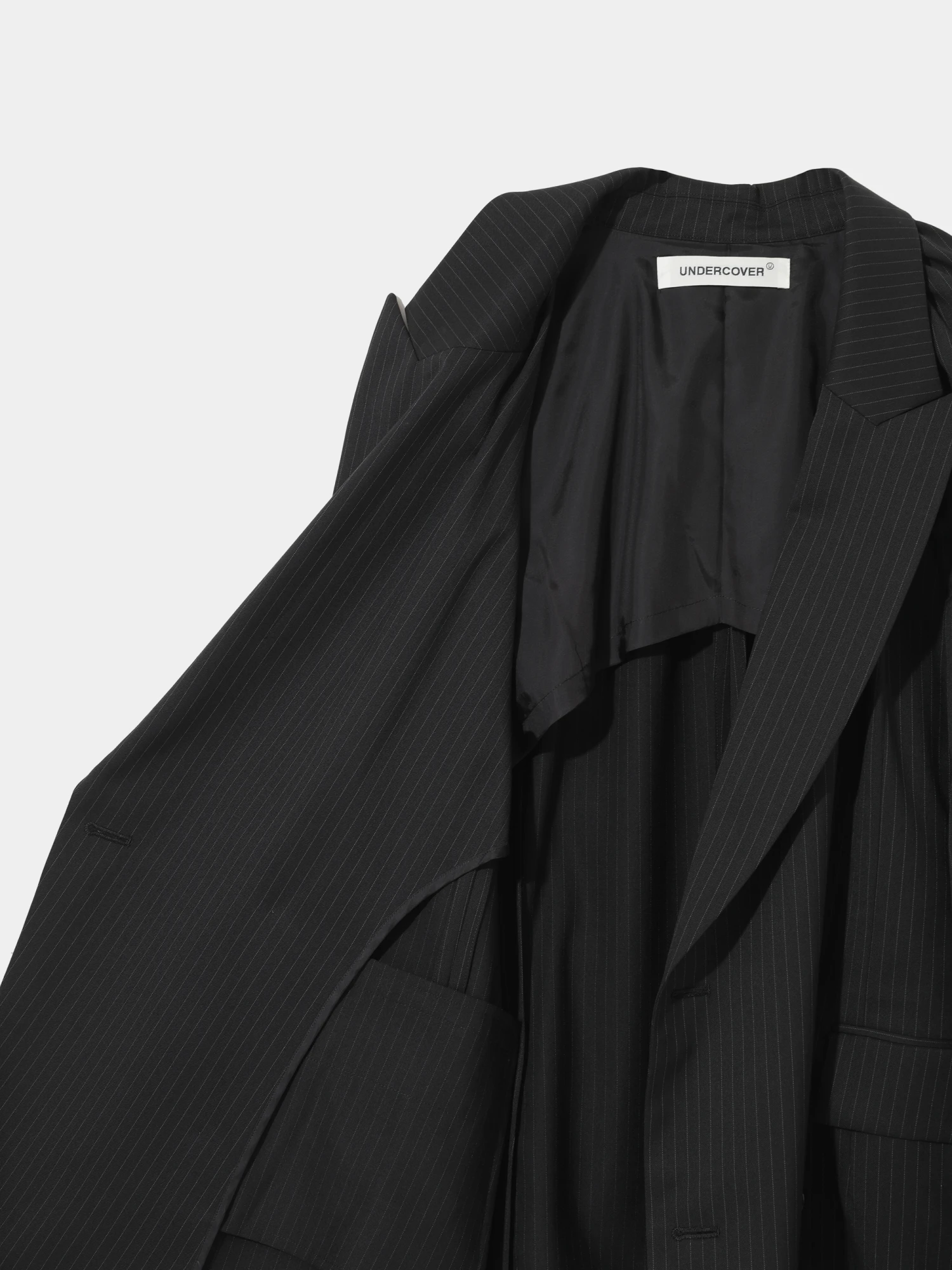 Женский пиджак UNDERCOVER Wool Blend Gathered Black