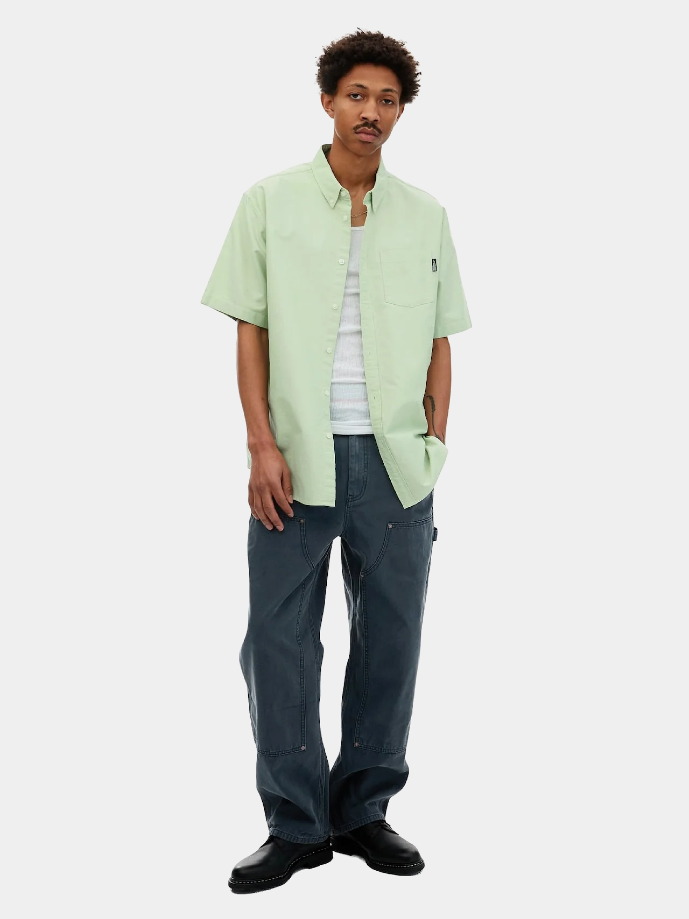 Брюки thisisneverthat Washed Carpenter Pant Navy