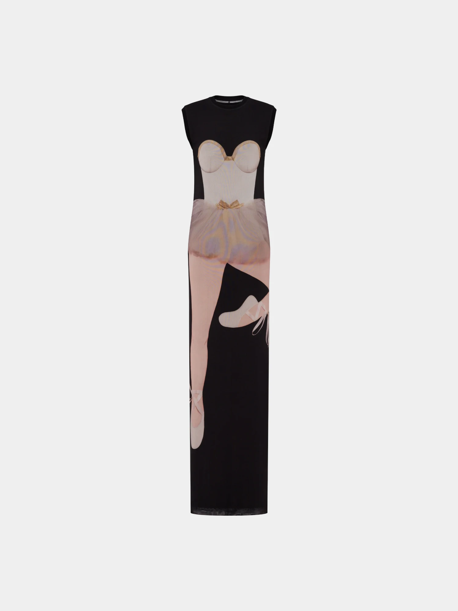 Женское платье MOSCHINO Ballerina Print Dress Black