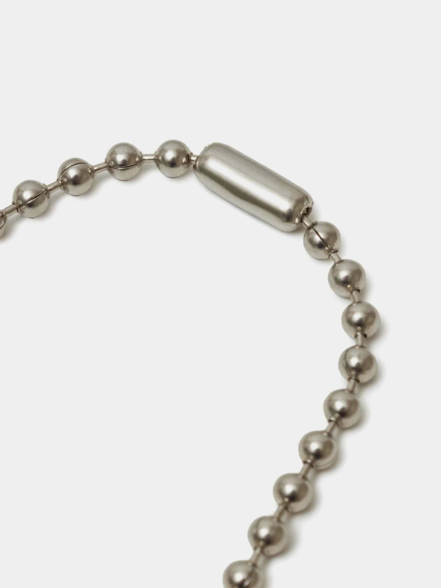 Ожерелье UNDERCOVER Brass Ball Laser Engraved Logo Charm Silver