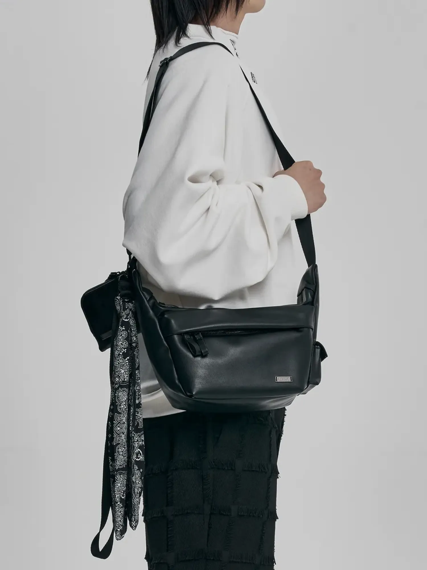 Сумка AJOBYAJO Paisley Scarf Cross Bag Black