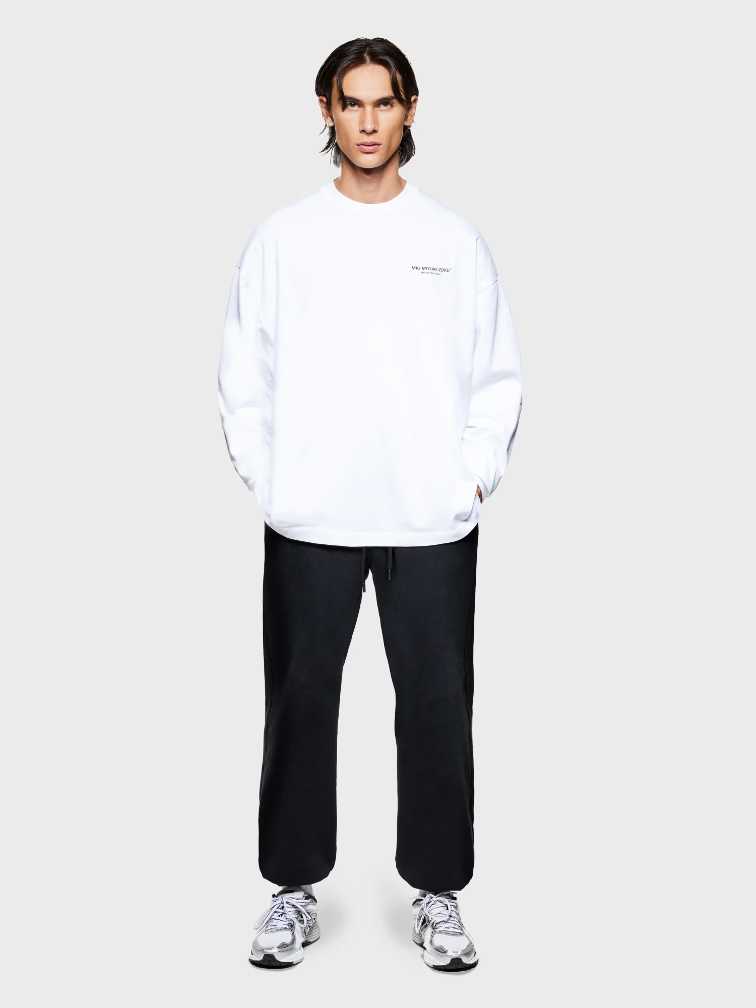 Лонгслив MKI MIYUKI ZOKU Design Studio L/S White