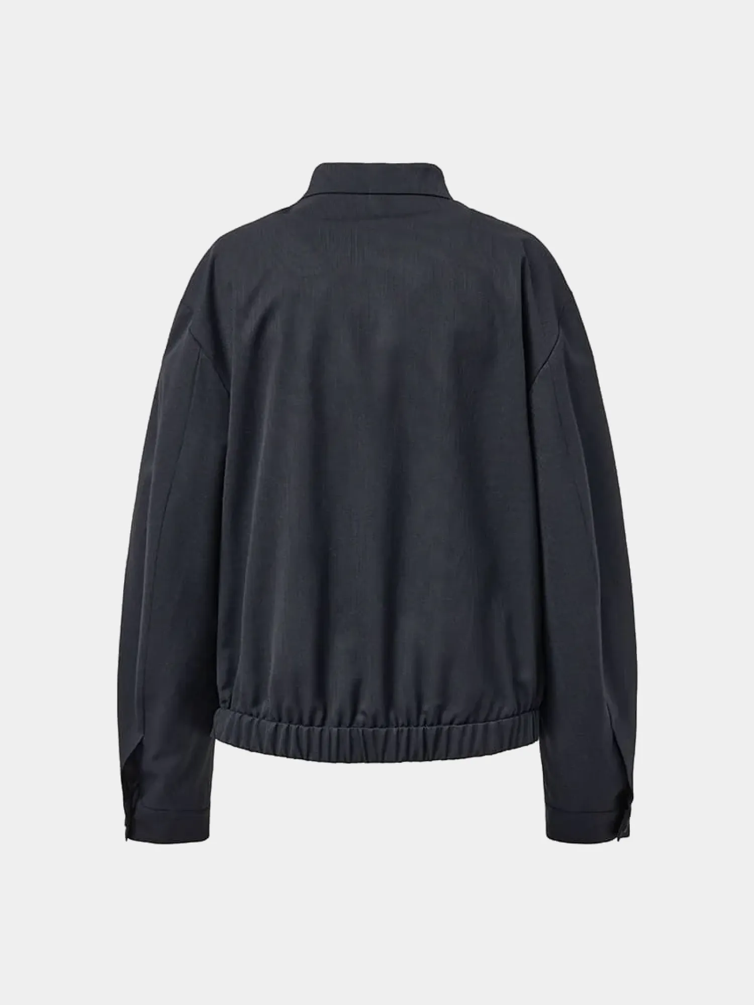 Куртка AMOMENTO Wool Stripe Zip-Up Black