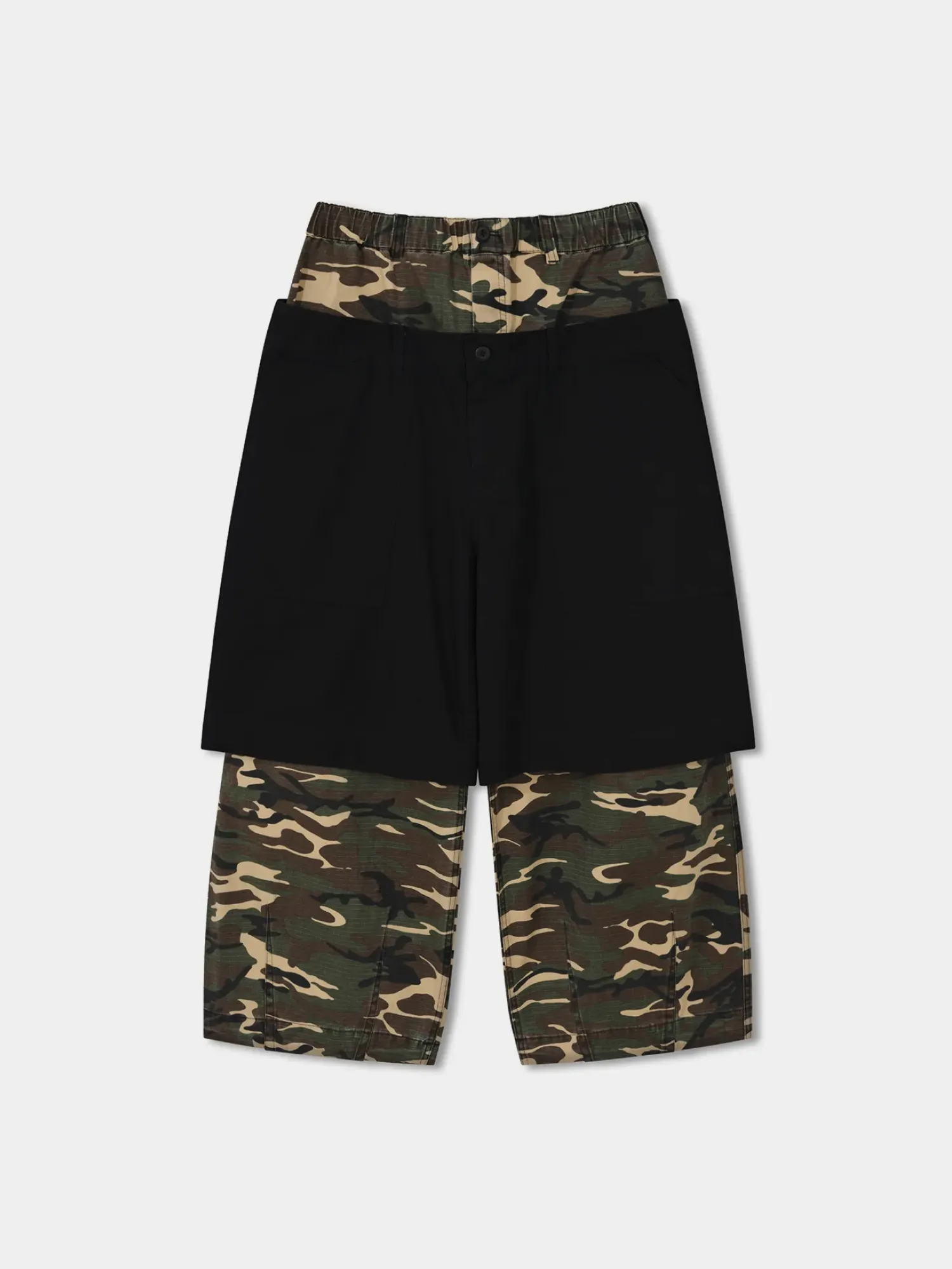 Брюки ANGLAN Double Waist Layered Pants Camo