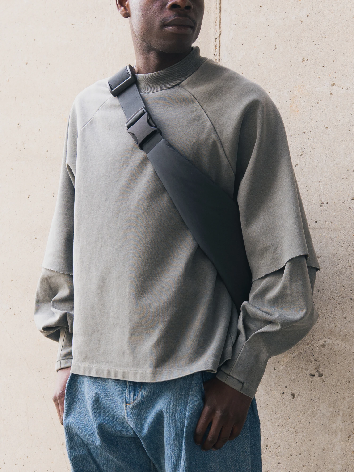 Лонгслив Seventh Raglan Layered Sage Fade