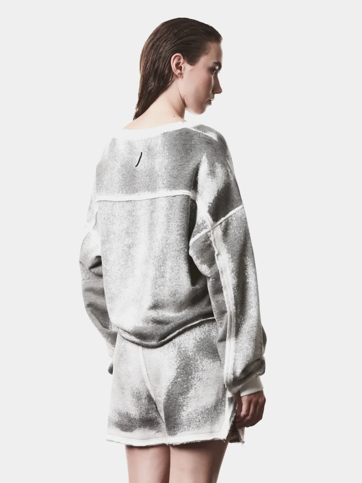 Женский свитшот thom/krom W S 496 Spray Grey