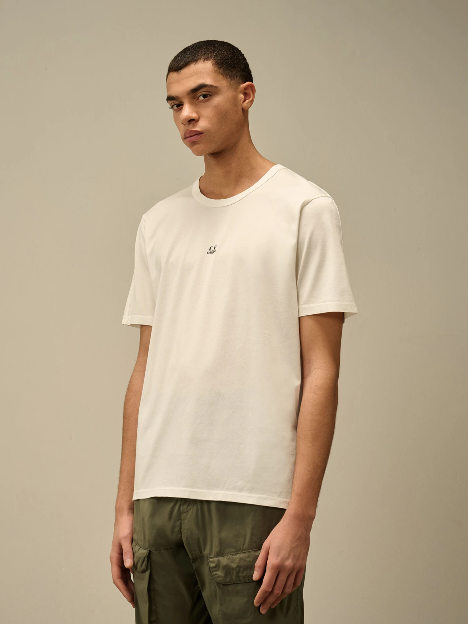 Футболка C.P. Company 70/2 Mercerized Jersey Gauze White