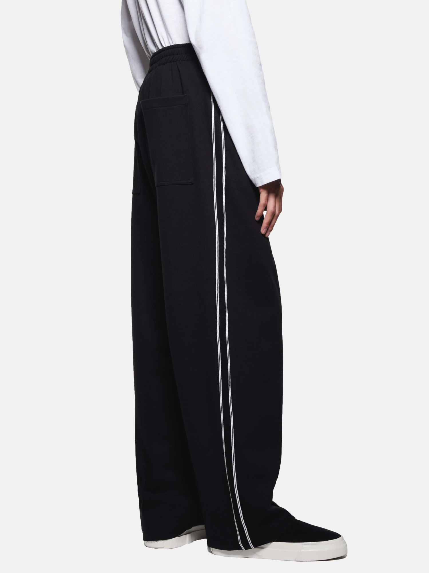 Брюки MKI MIYUKI ZOKU Wide Fit Poly Track Black