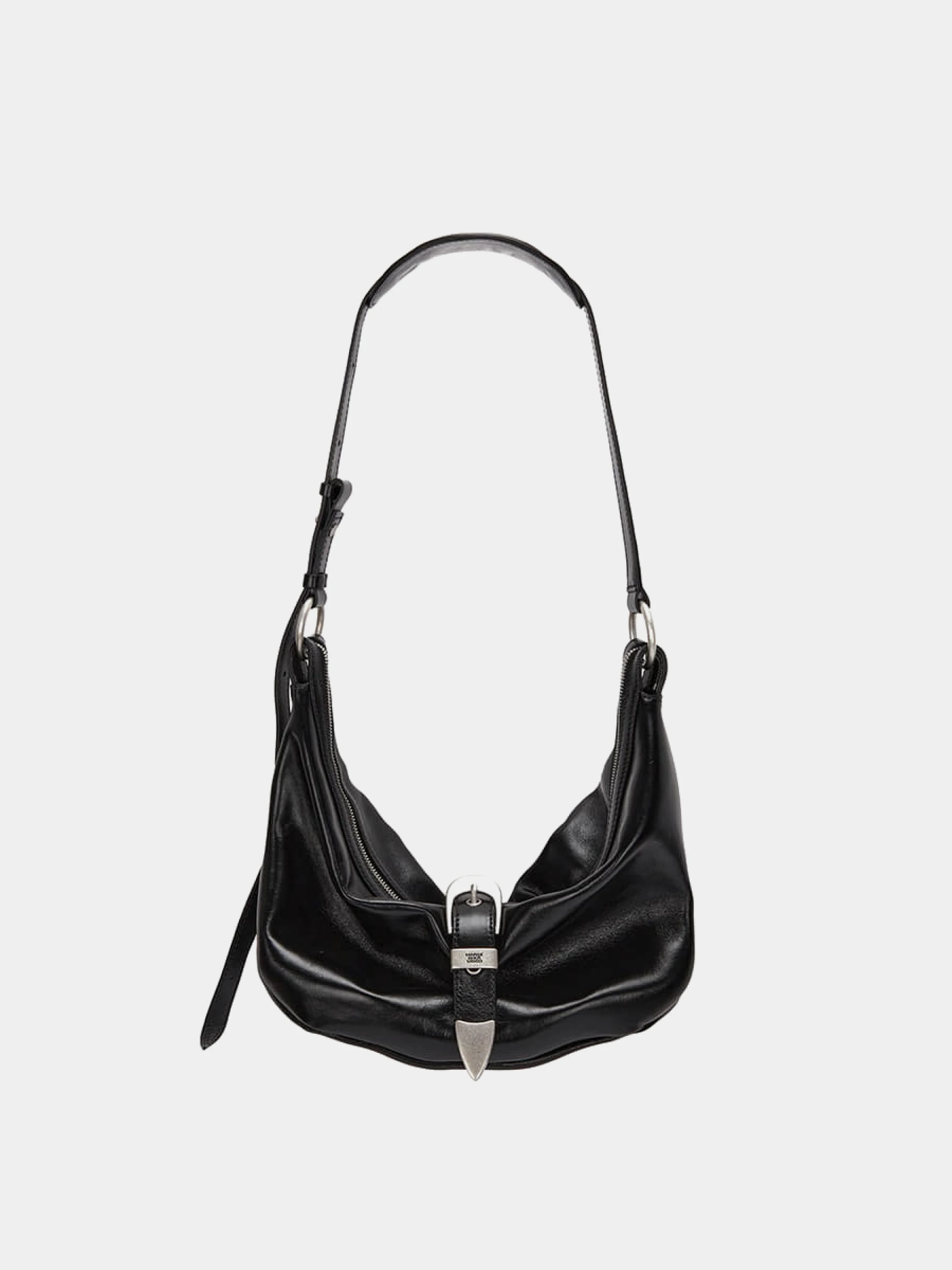 Сумка MARGESHERWOOD Belted Hobo Medium Black Glossy Plain