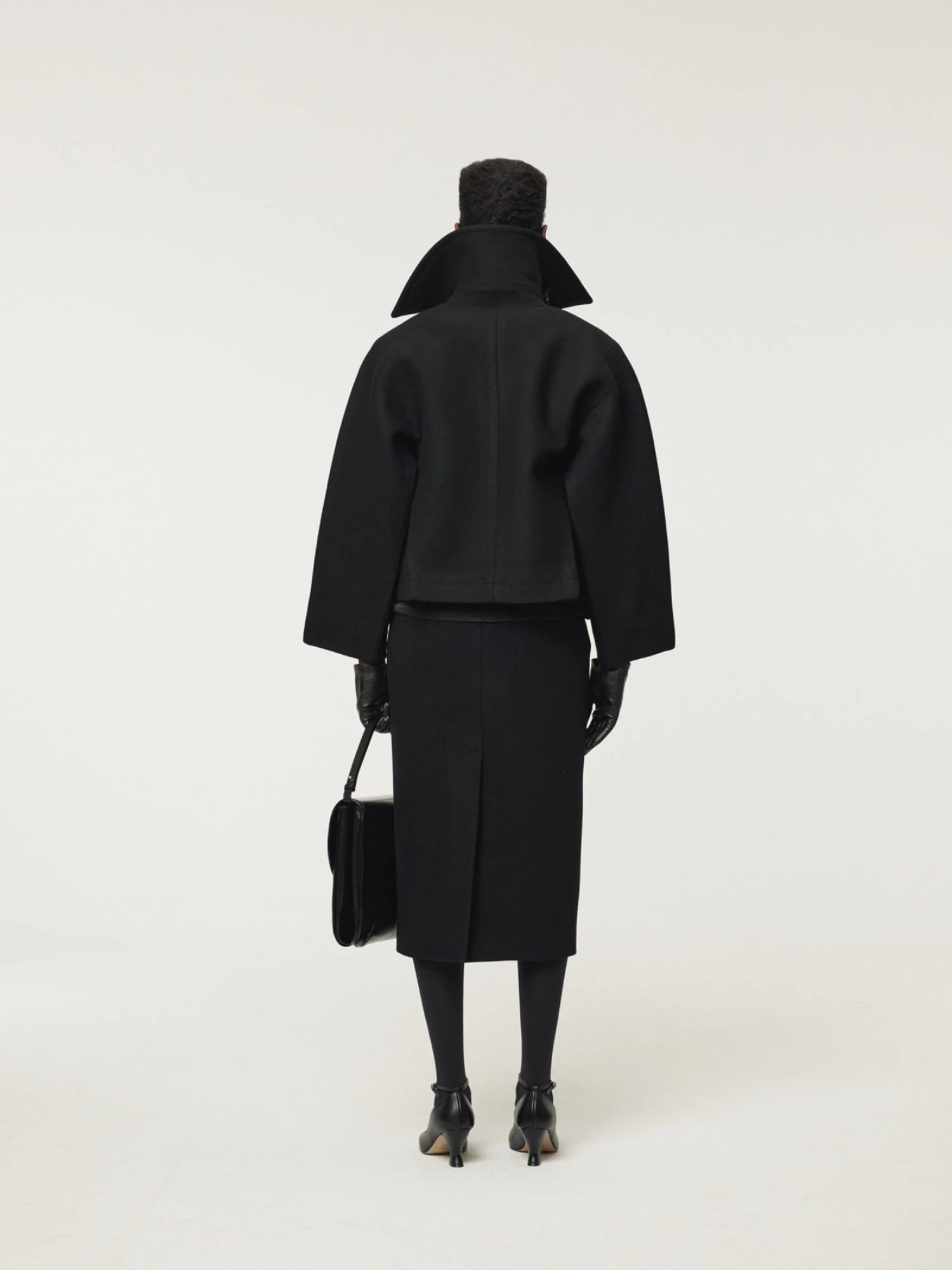 Женское полупальто Recto Primary Wool Short Pea Black