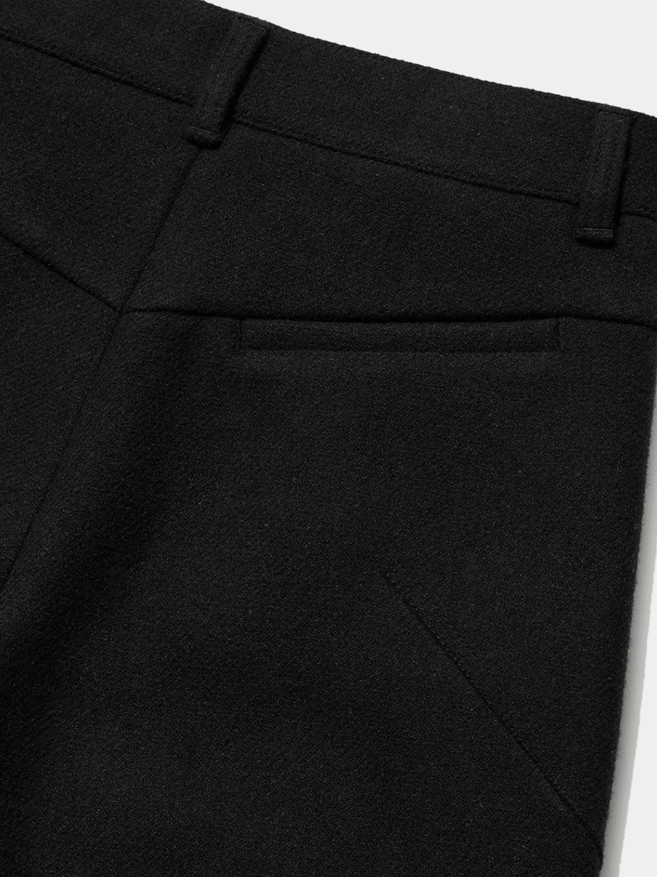 Женские брюки OPEN YY Wool Wide-Leg Pants Black