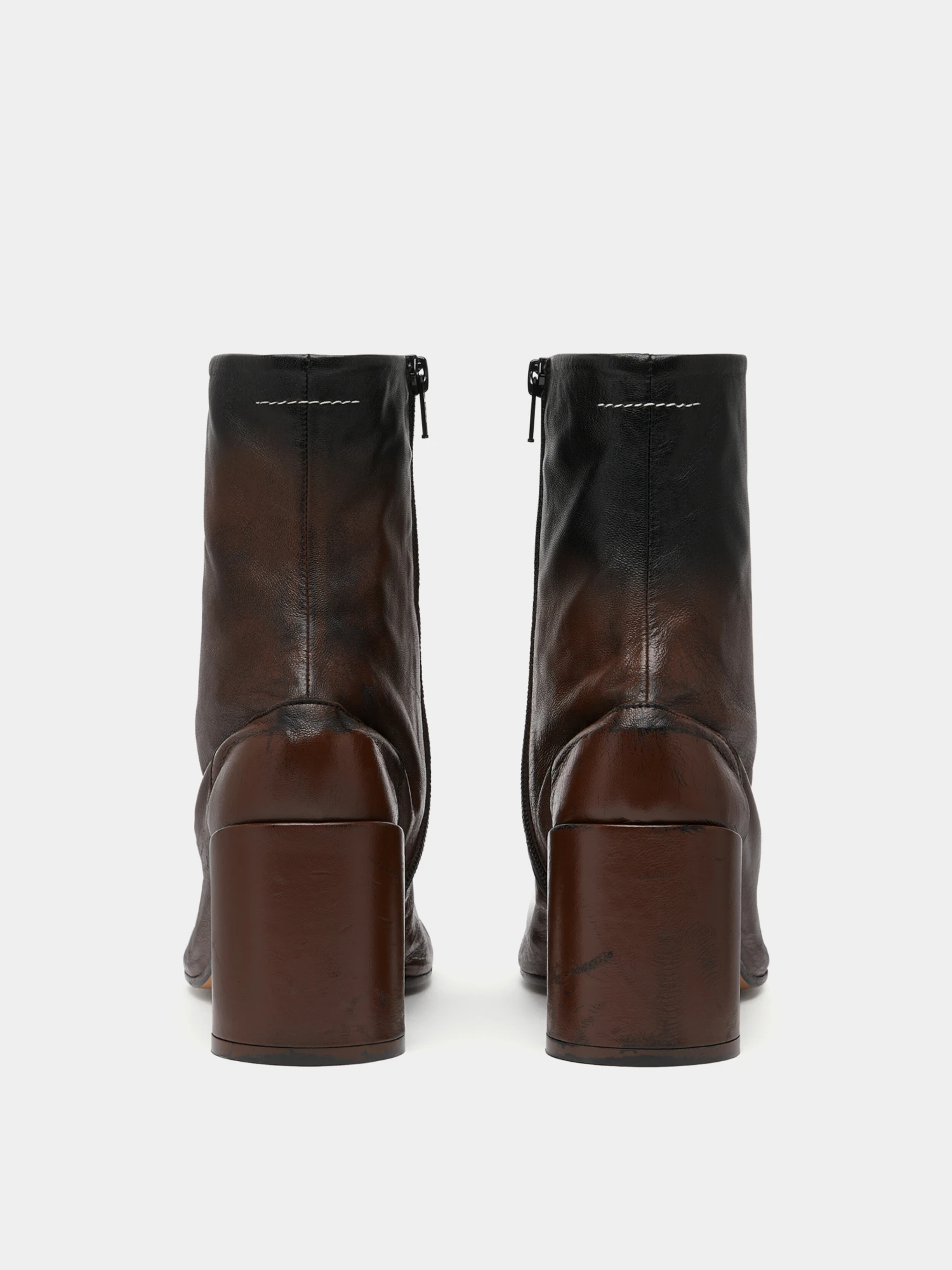 Женские ботильоны MM6 Maison Margiela Block-Heel Sable