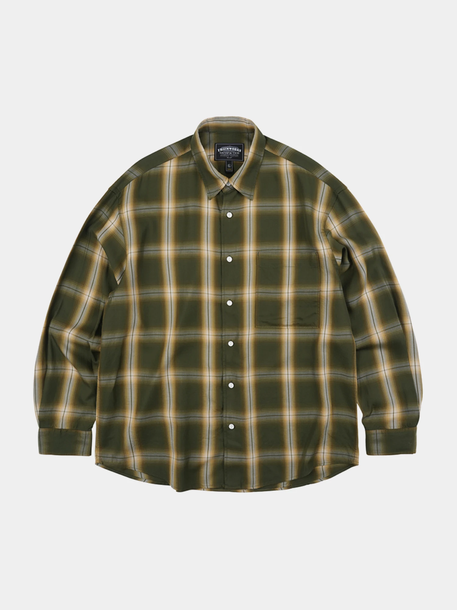 Рубашка FrizmWORKS Lyocell Check Relaxed Green