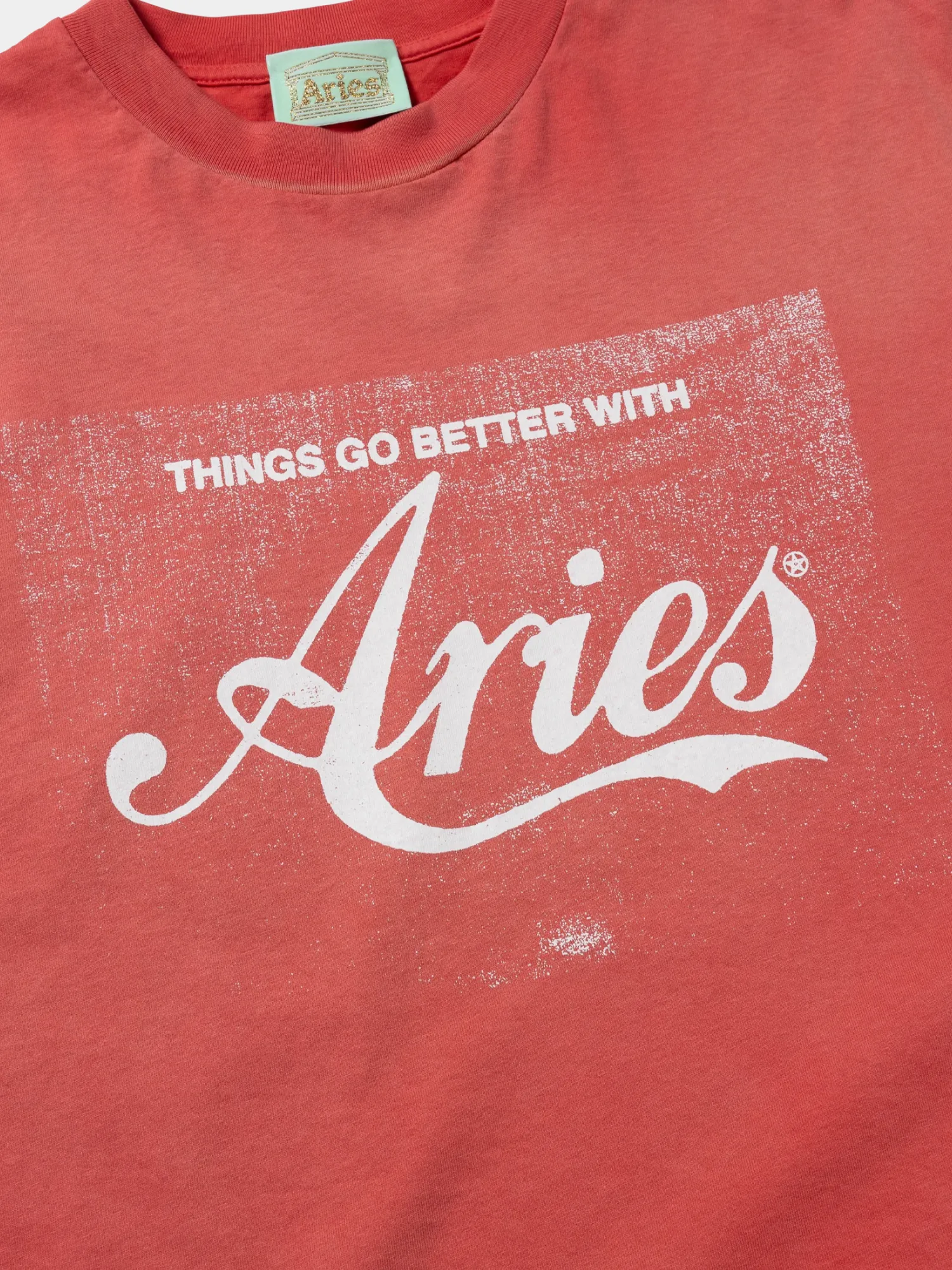 Футболка ARIES Sunbleached Cola SS Red