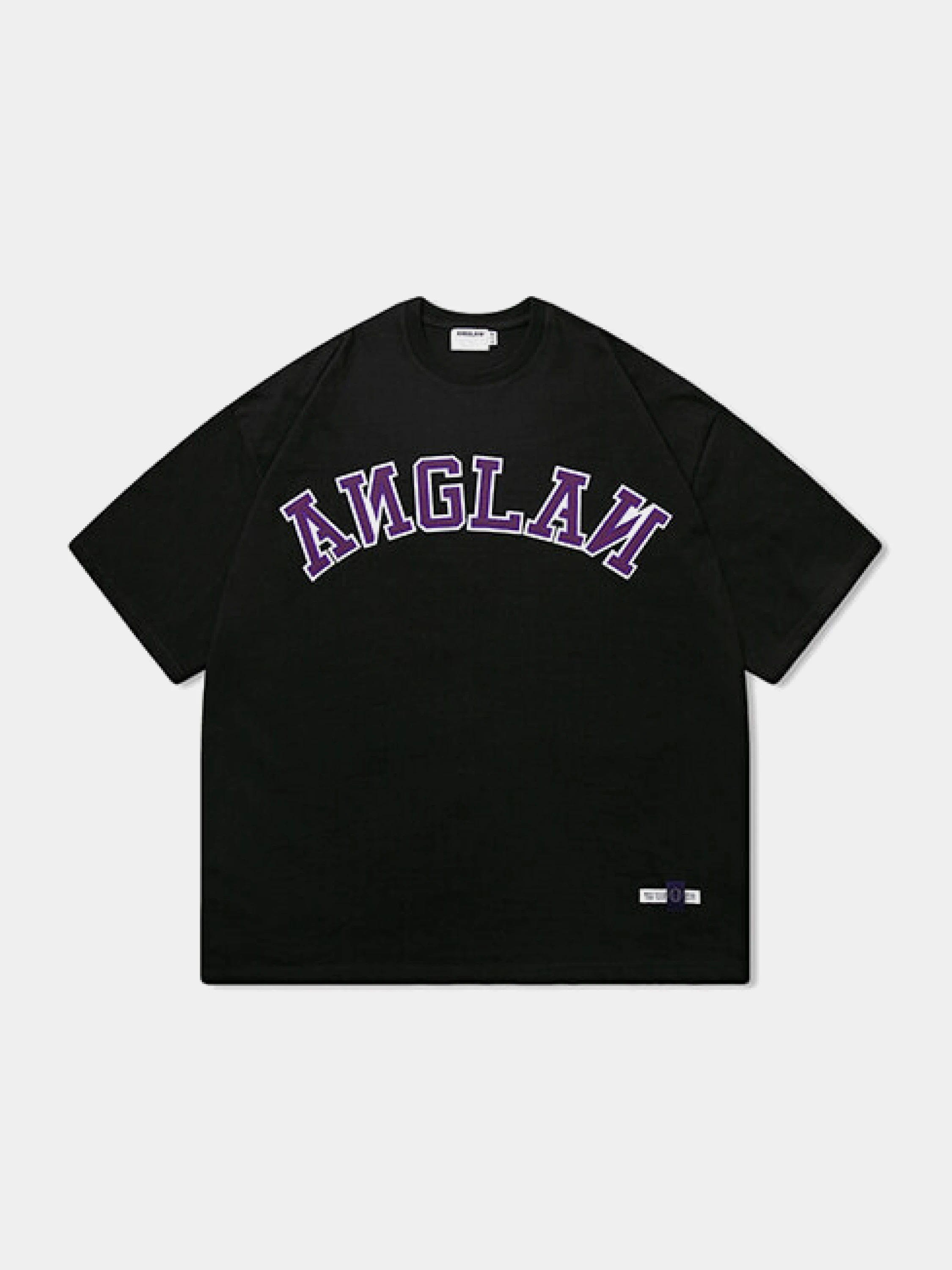 Футболка ANGLAN Applique Logo Half Tee Black