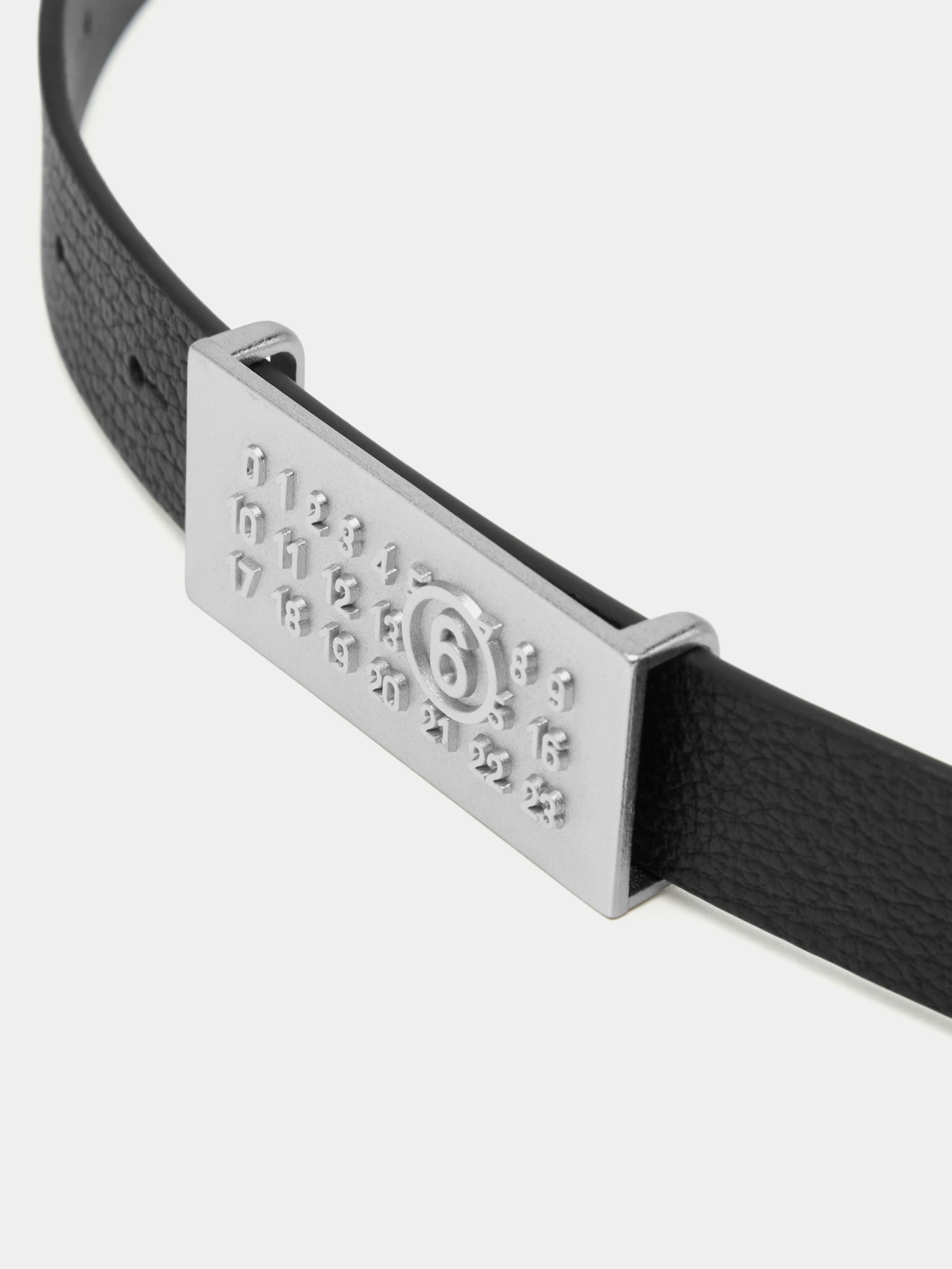Ремень MM6 Maison Margiela Numeric Leather Black
