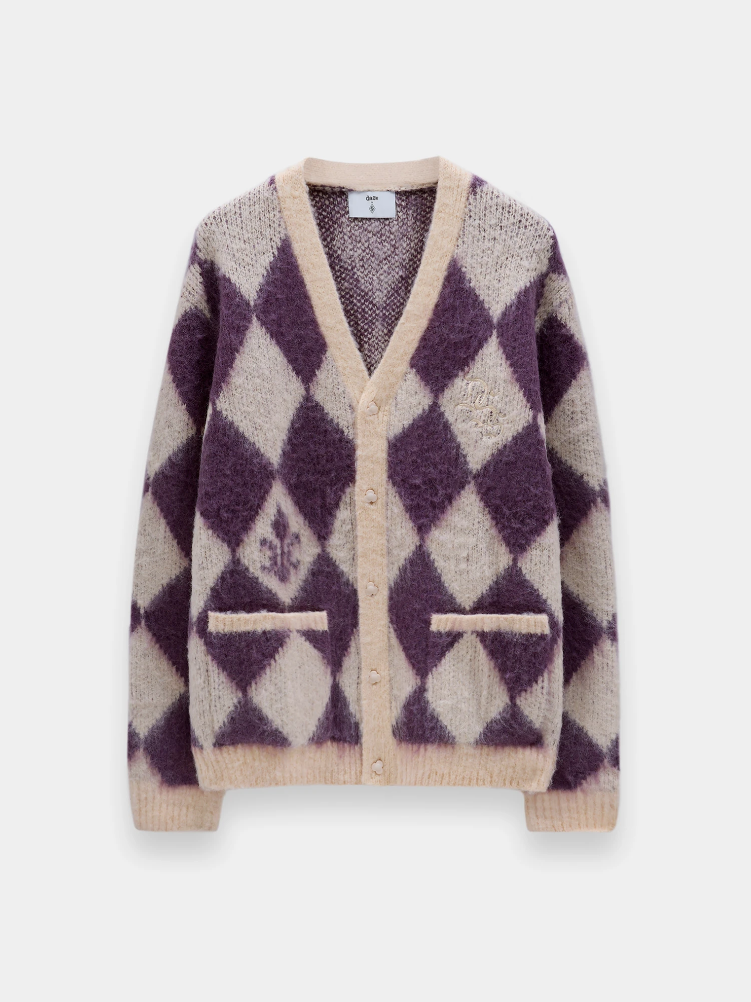 Кардиган Studio Slow x Daze Devil Logo Purple
