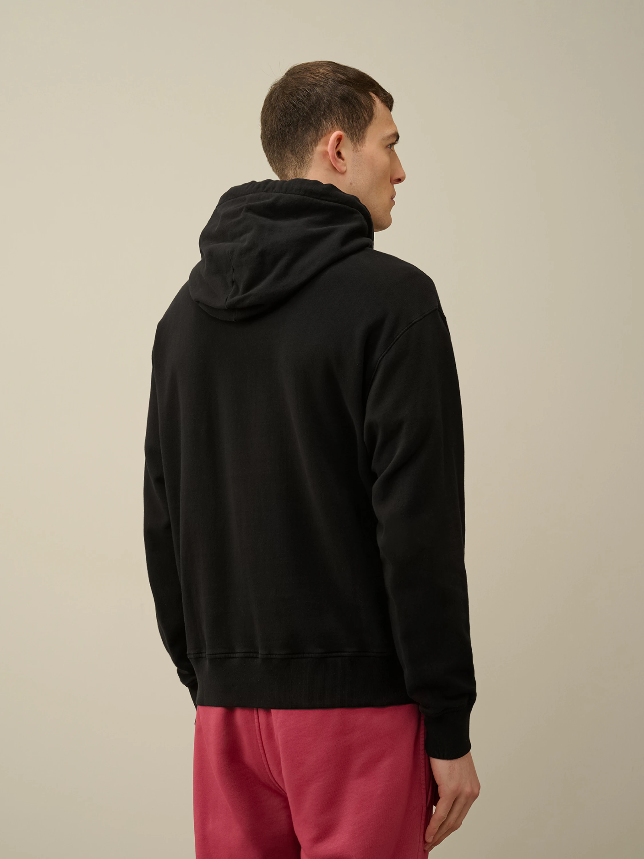 Худи C.P. Company Cotton Fleece Mixed Black