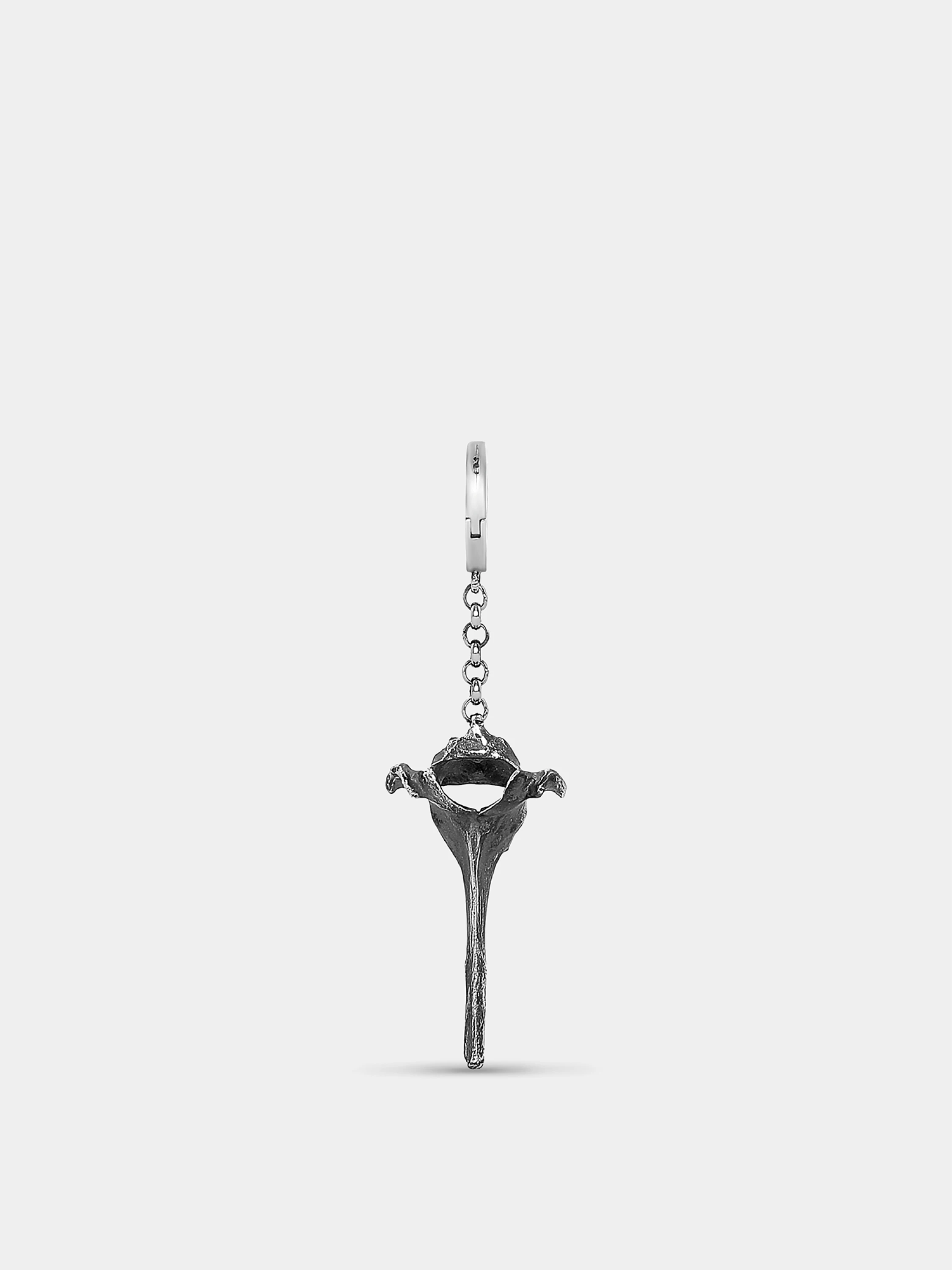 Моносерьга Rhoe Bermat Totem Bone Black