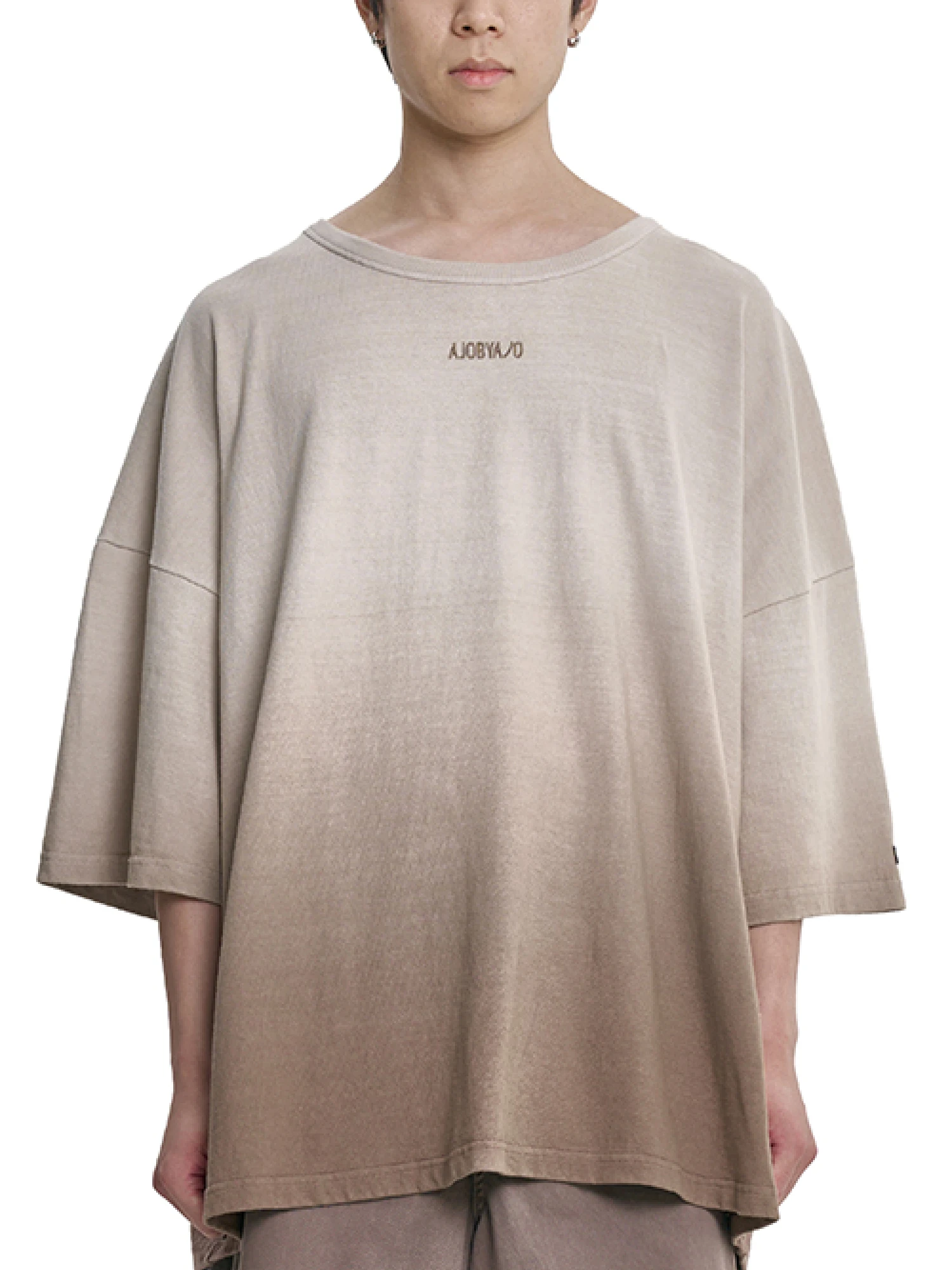 Футболка AJOBYAJO Gradation Washed Brown