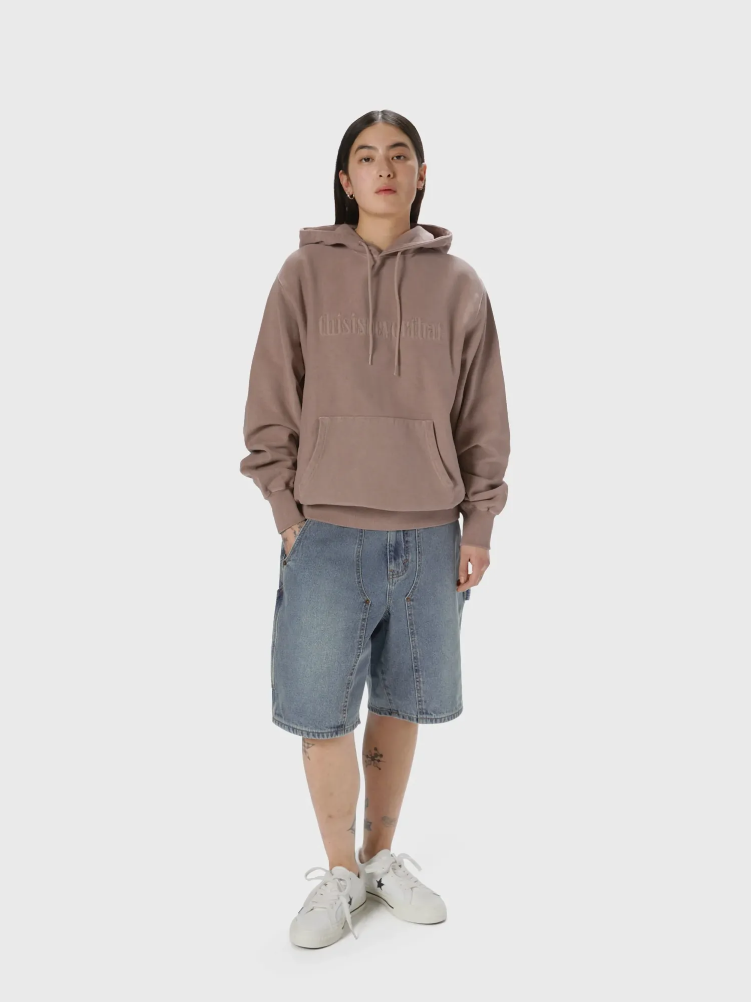 Шорты thisisneverthat Denim Carpenter Short Washed Blue