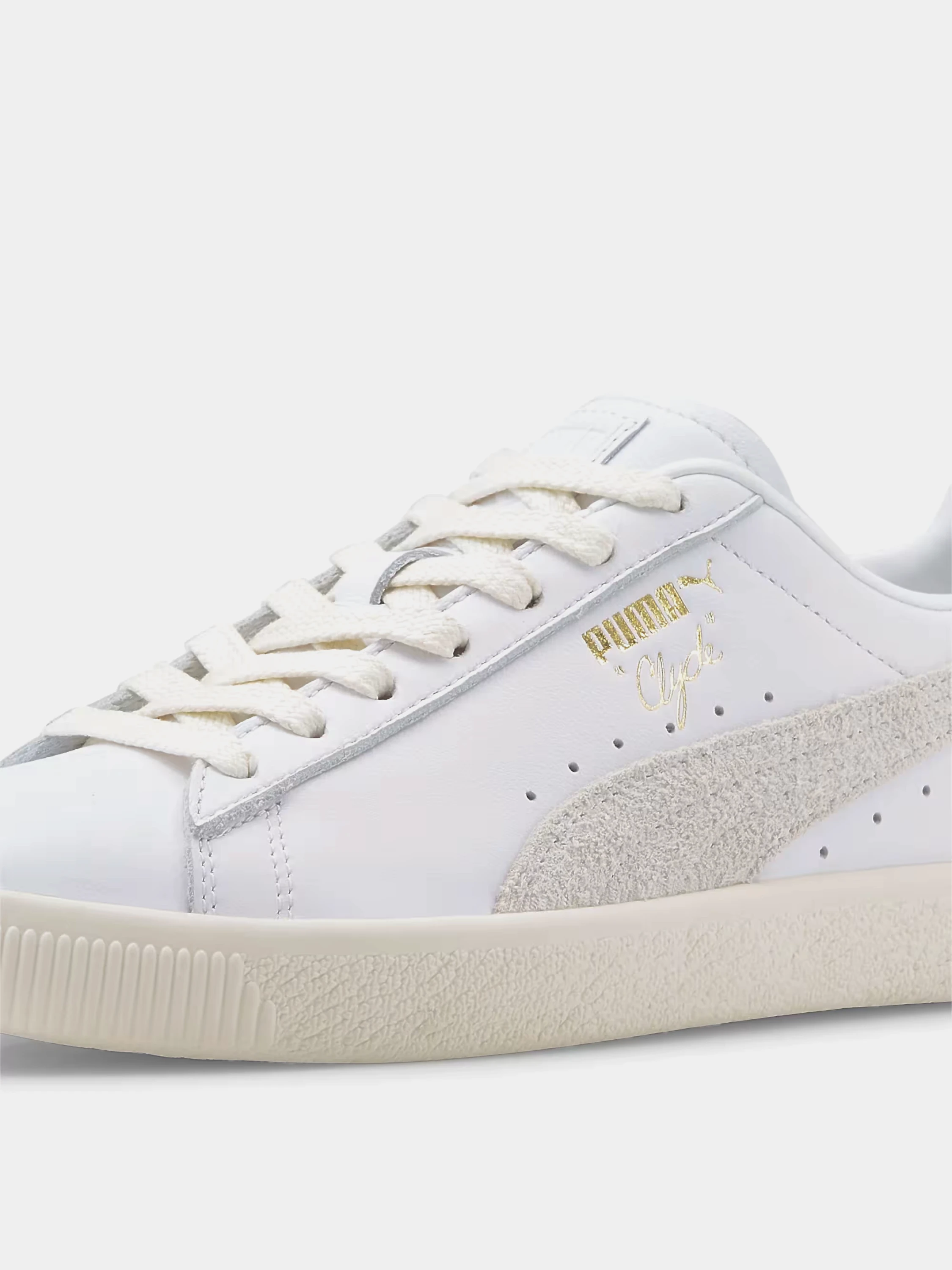 Кеды Puma Clyde Base White/Frosted Ivory