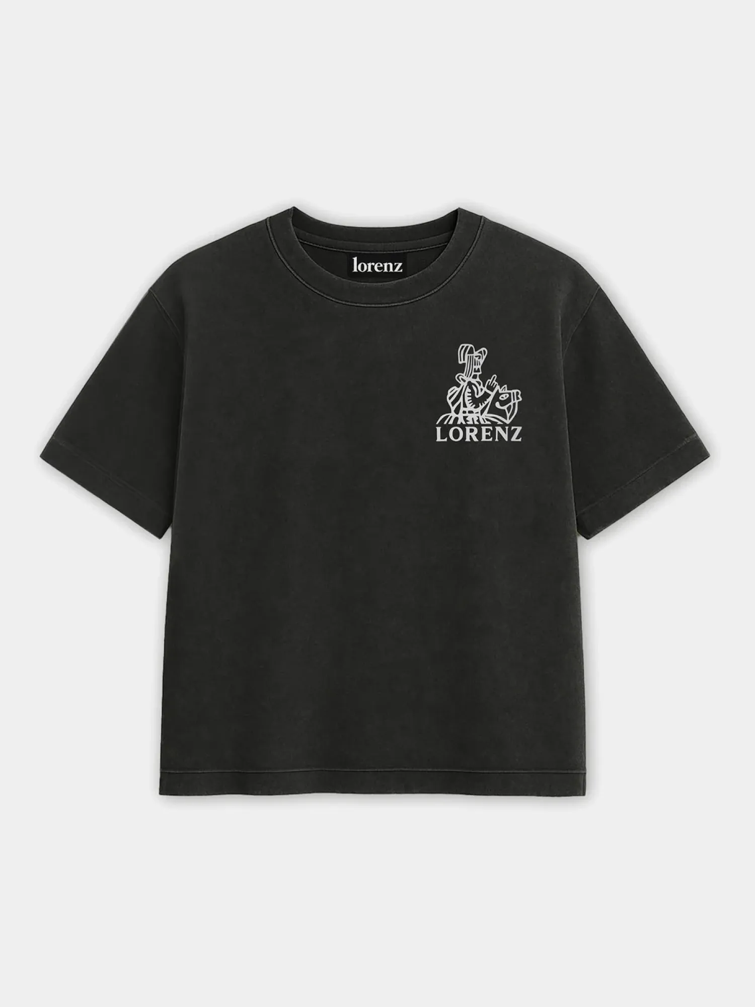 Футболка lorenz Salute T-Shirt Washed Black