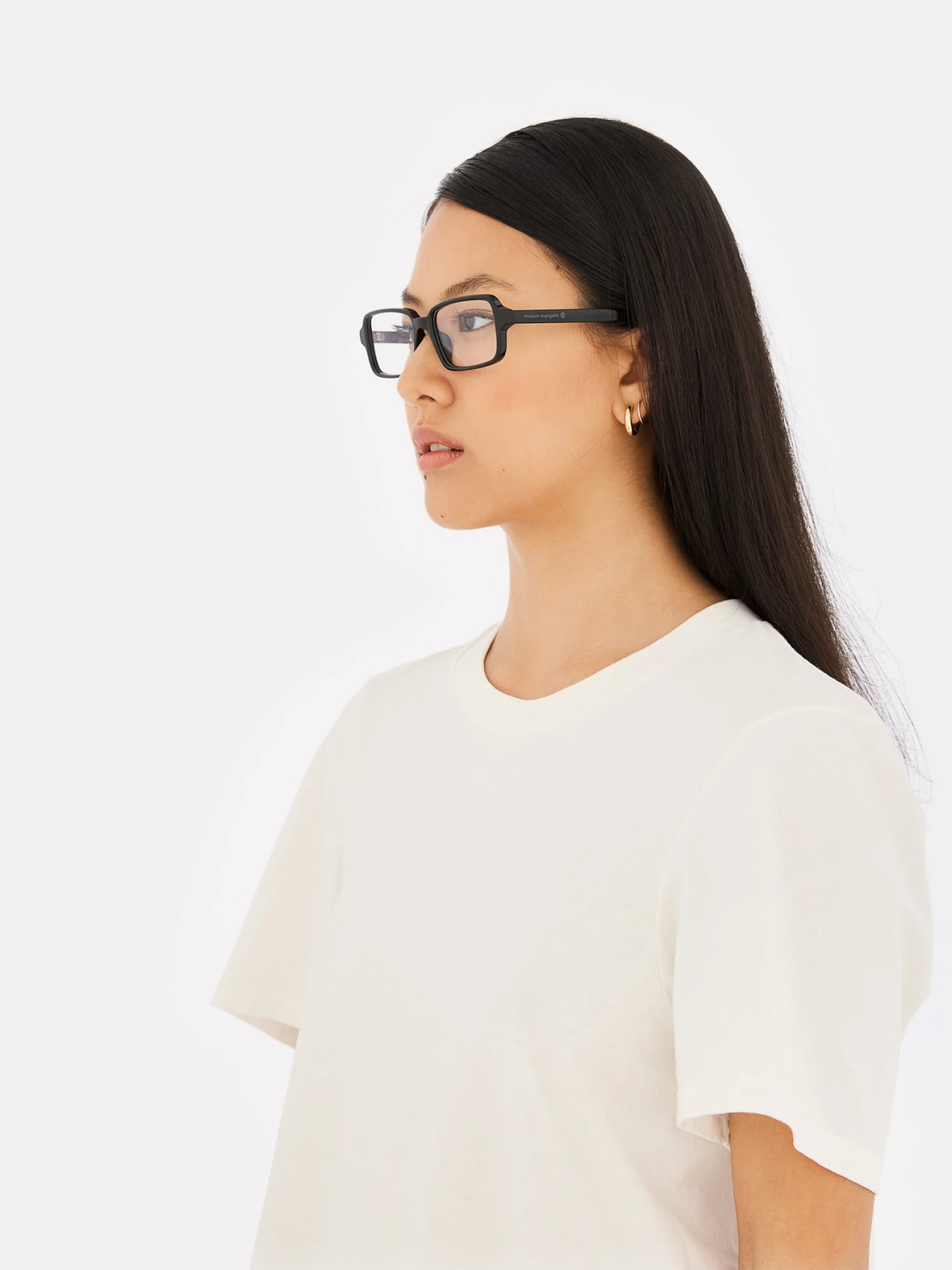 Очки MM6 Maison Margiela Lunettes 10 Optiques Noires
