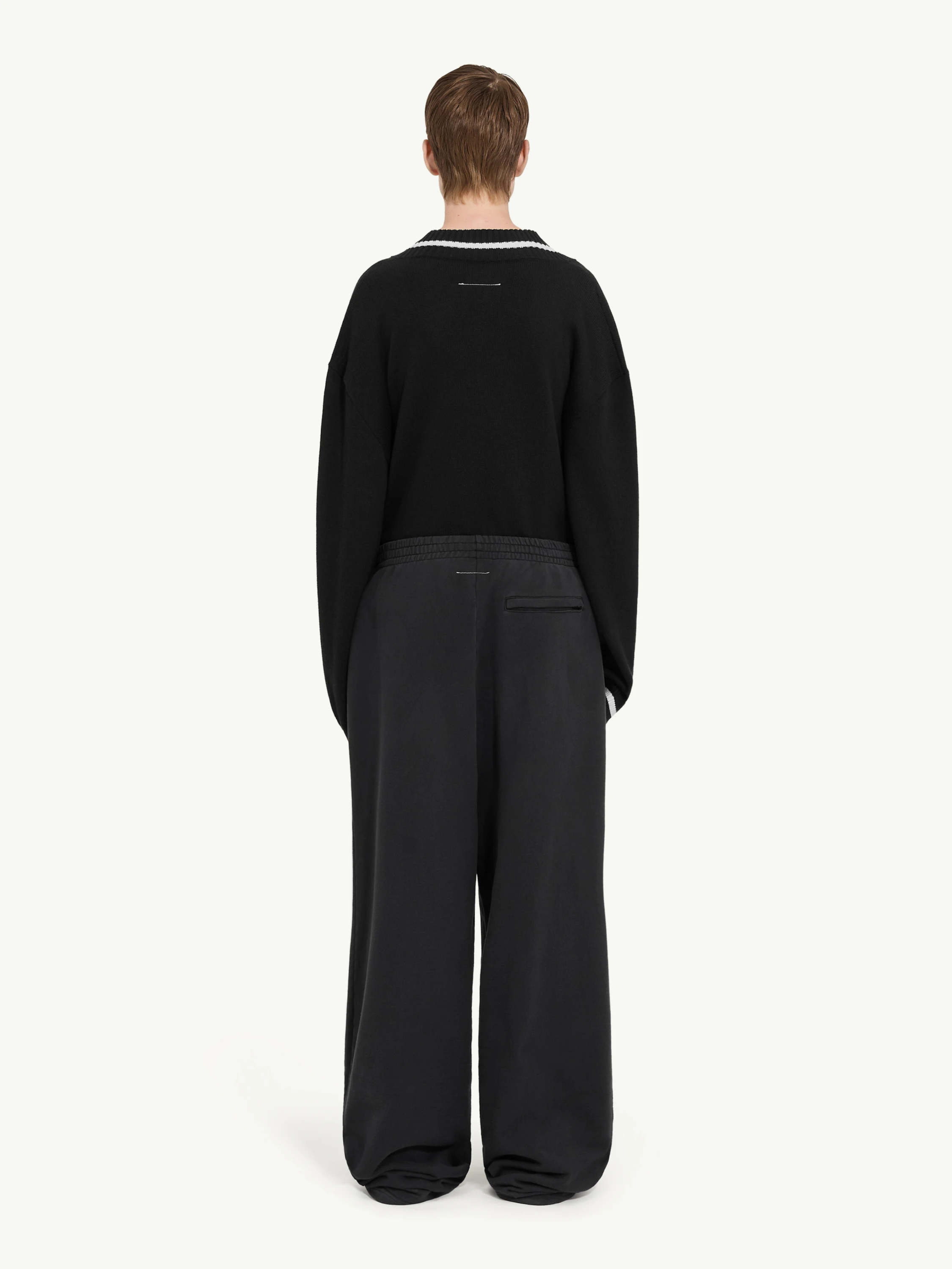 Женские брюки MM6 Maison Margiela Outside Stitch Black
