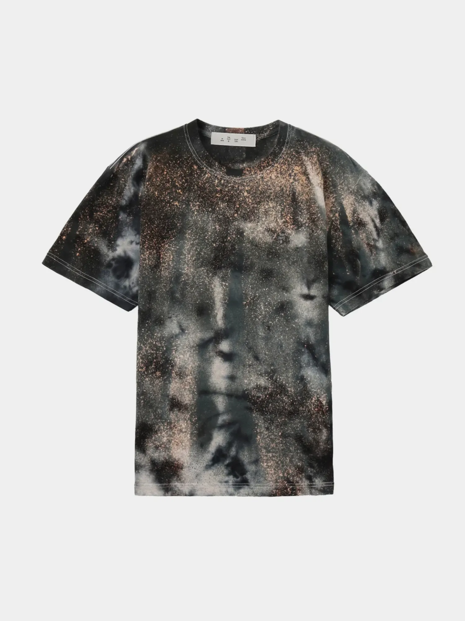 Футболка BAL ORIGINAL Logo Tie Dye Gray/Beige