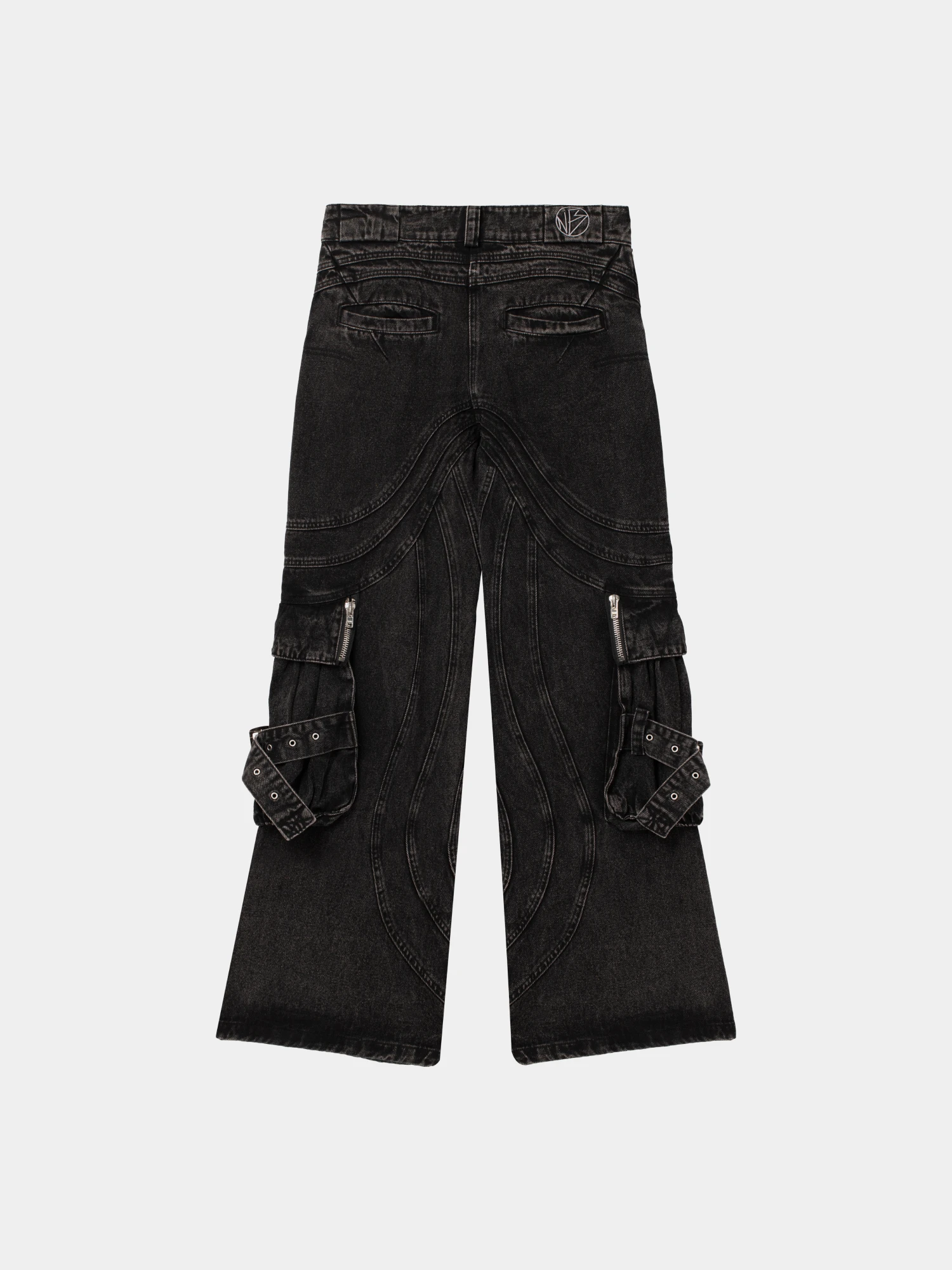 Джинсы NO/FAITH STUDIOS Wave Cargo Black