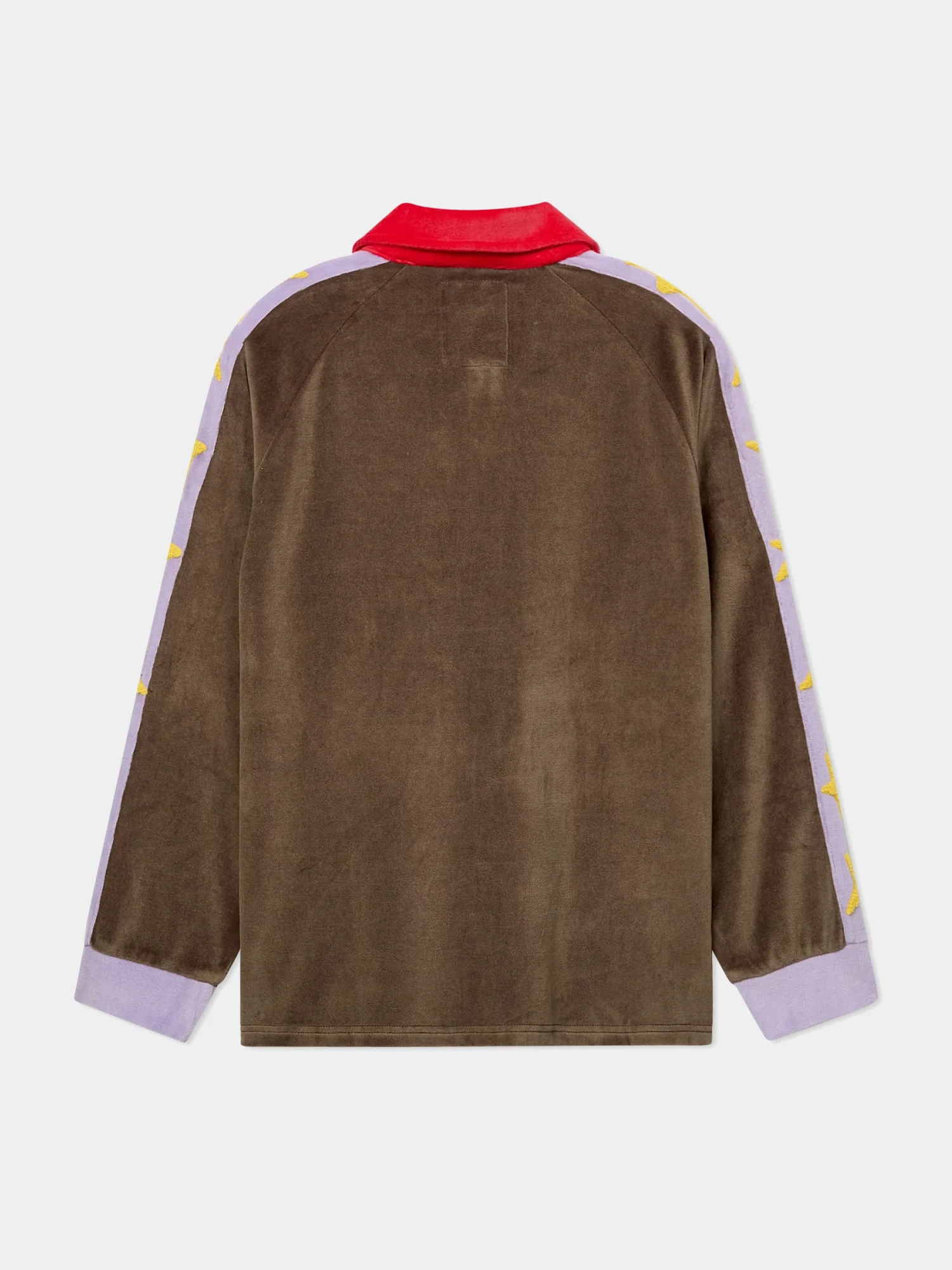 Поло KidSuper Velour Stars Rugby Brown