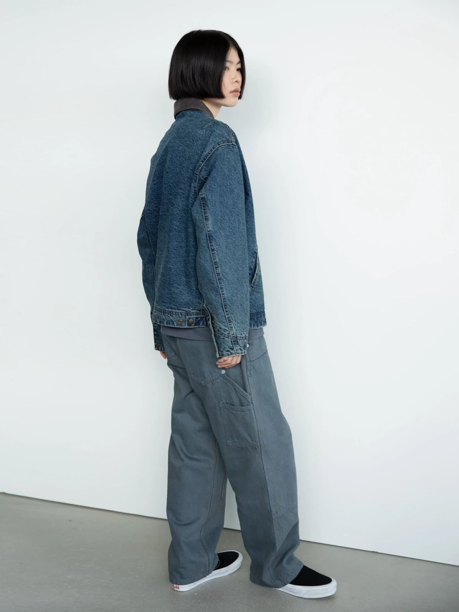 Джинсы thisisneverthat Double Knee Navy