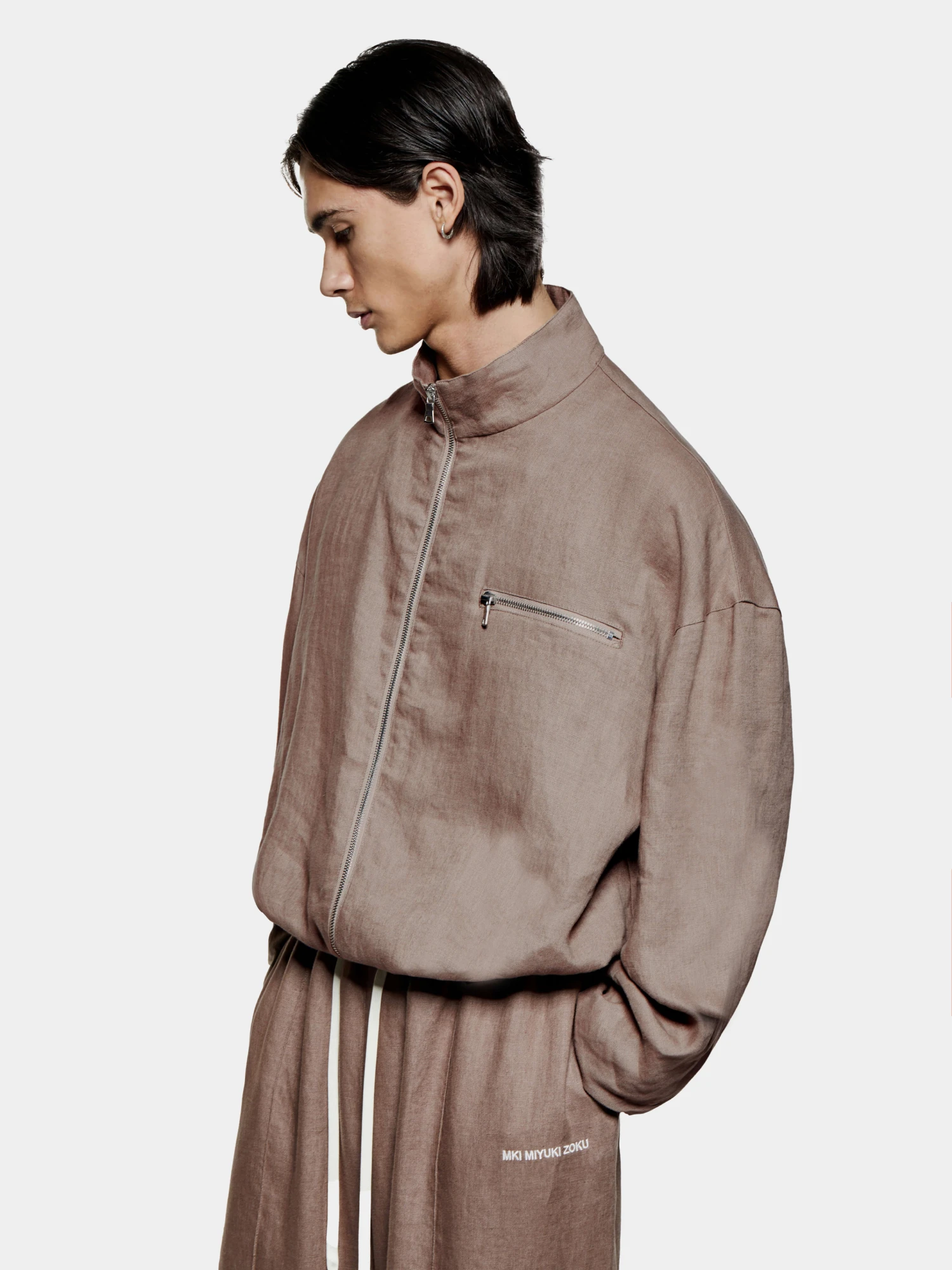 Олимпийка MKI MIYUKI ZOKU Linen Track Mushroom