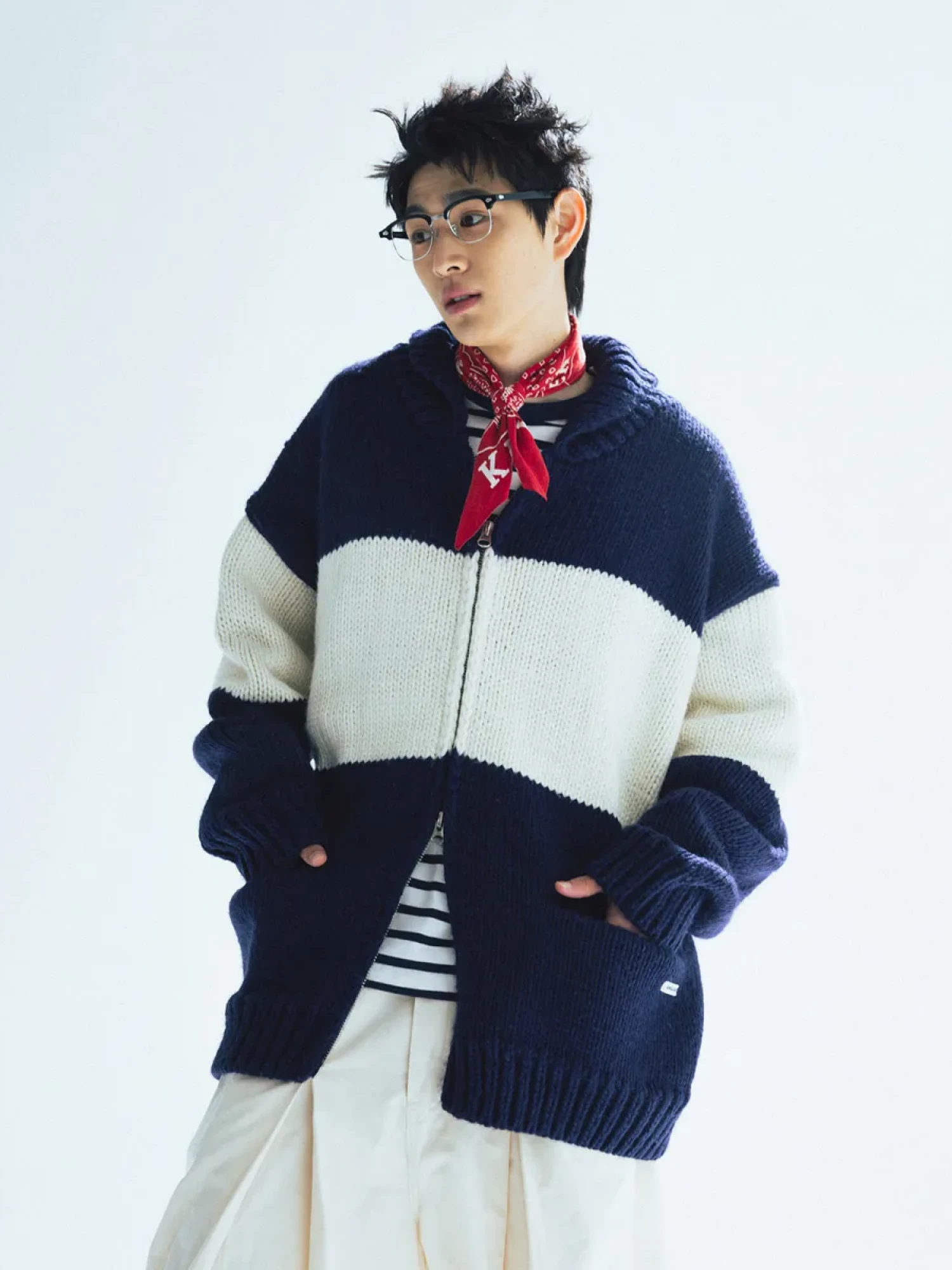 Кардиган ANGLAN Land-line Cowichan Cardigan Navy
