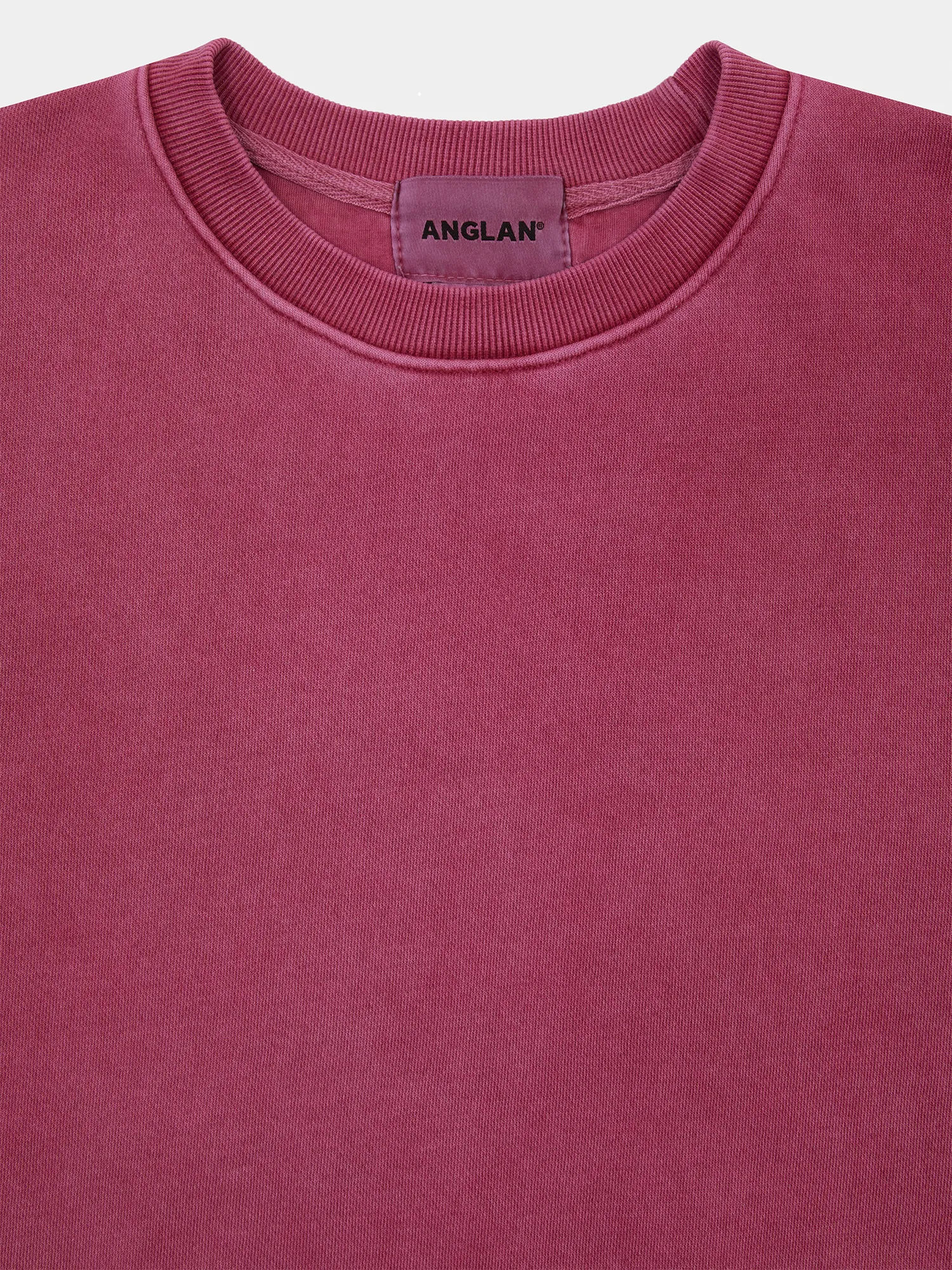 Свитшот ANGLAN Reversible Pigment Two Layer Washed Red