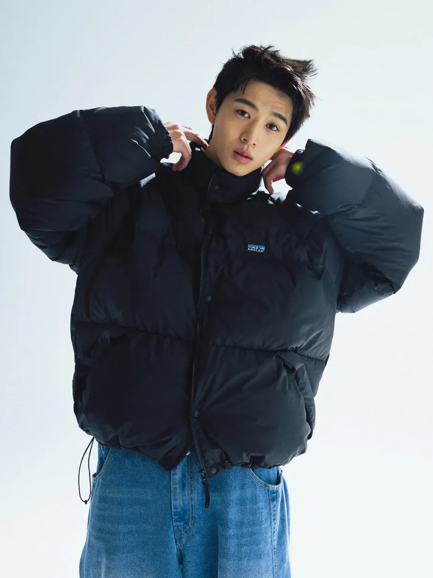 Пуховик ANGLAN Billow Snap Down Jacket Black