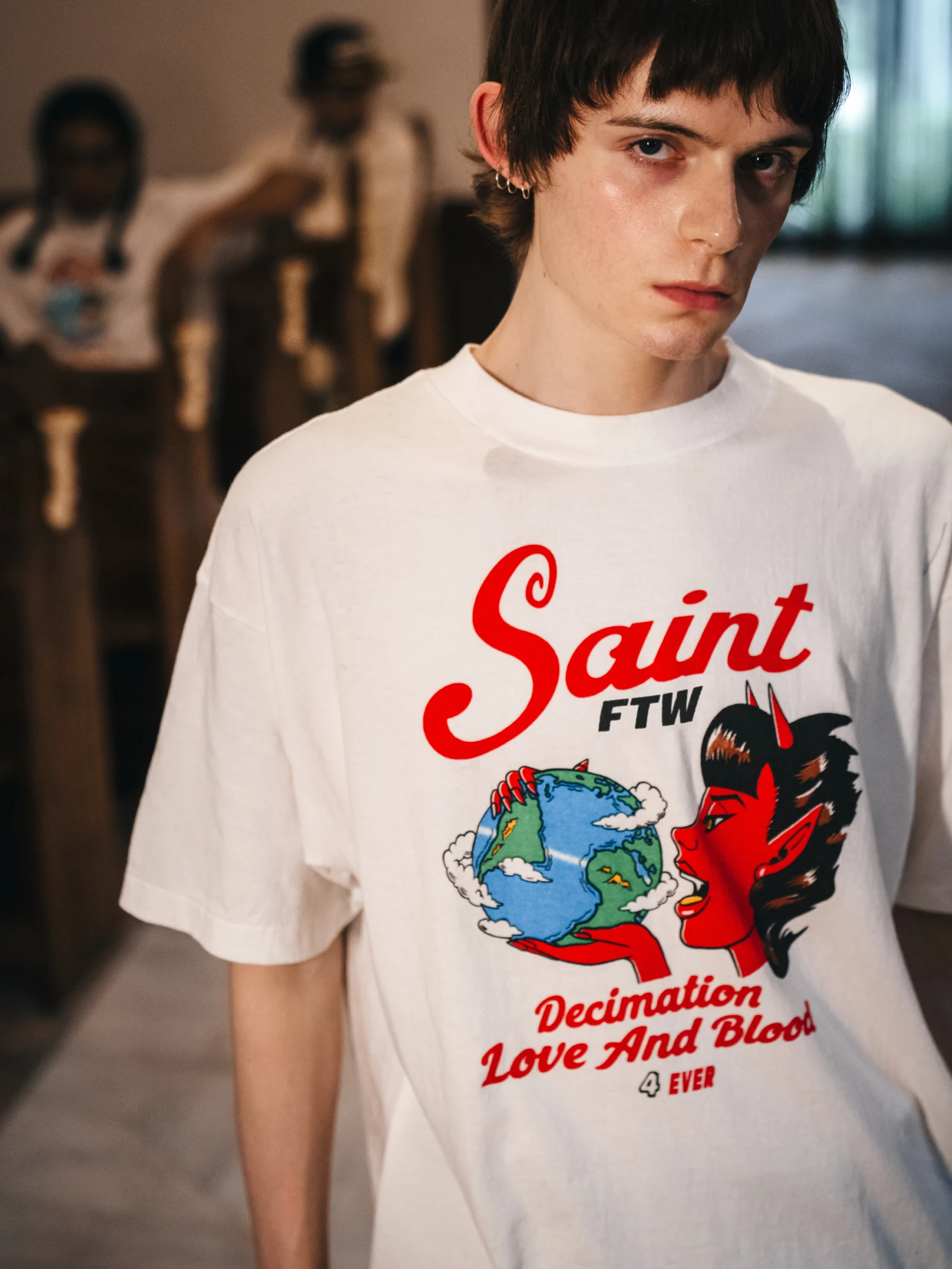 Футболка SAINT MXXXXXX Saint Devil Tee White