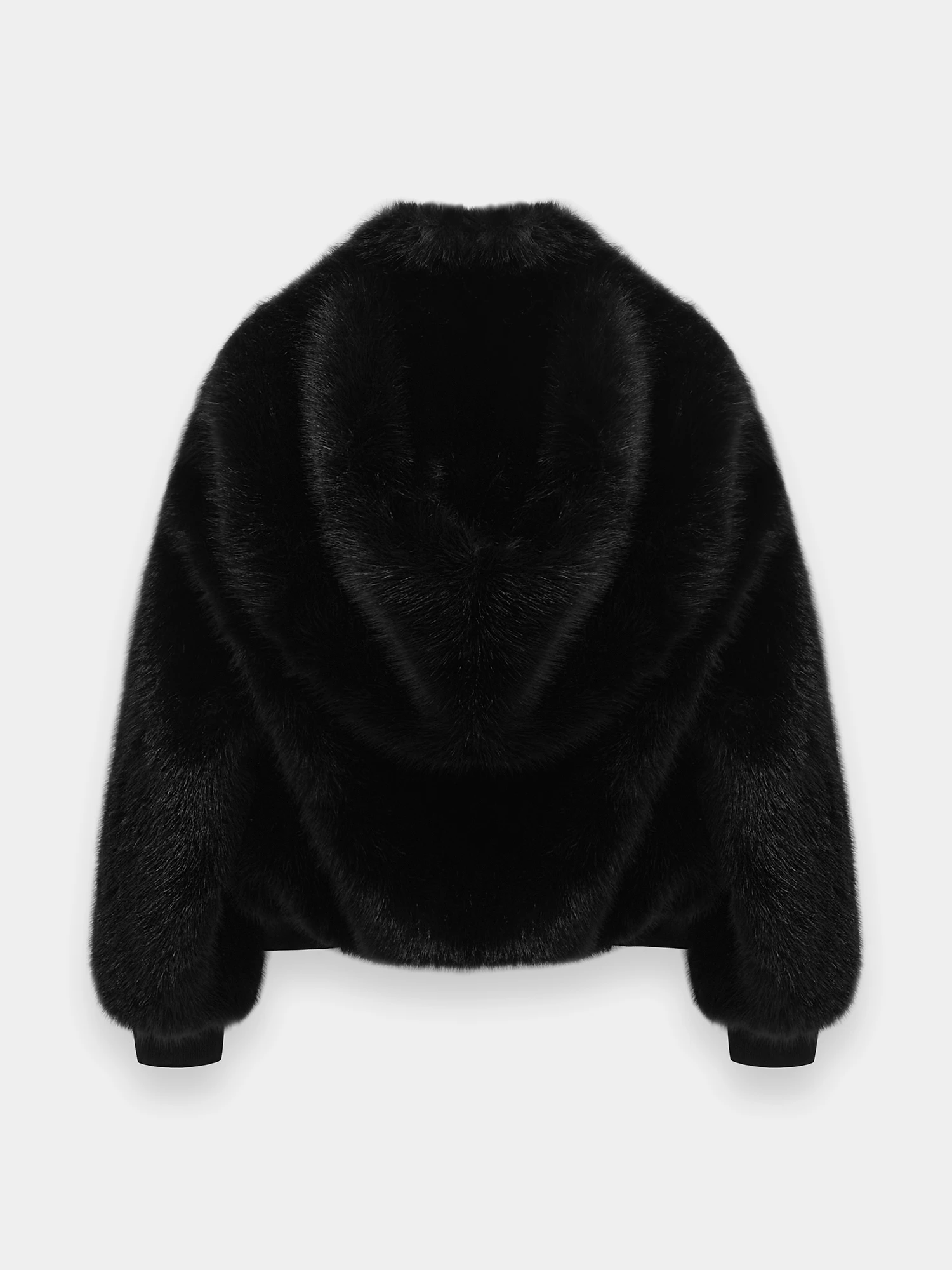 Женская шуба MARRKNULL Hooded Fur Black