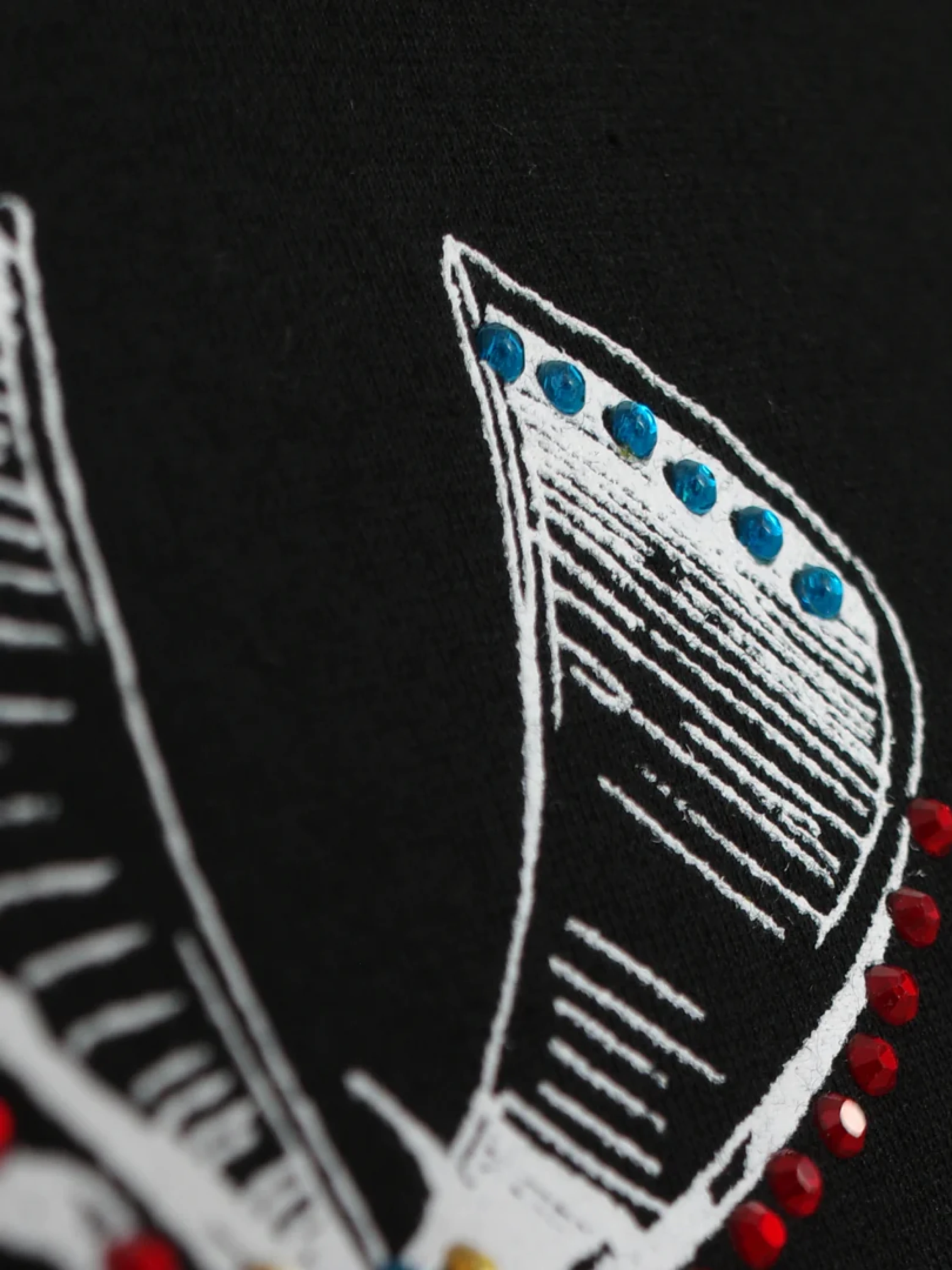 Футболка Jungles Jungles Flames N Stuff Rhinestone Black