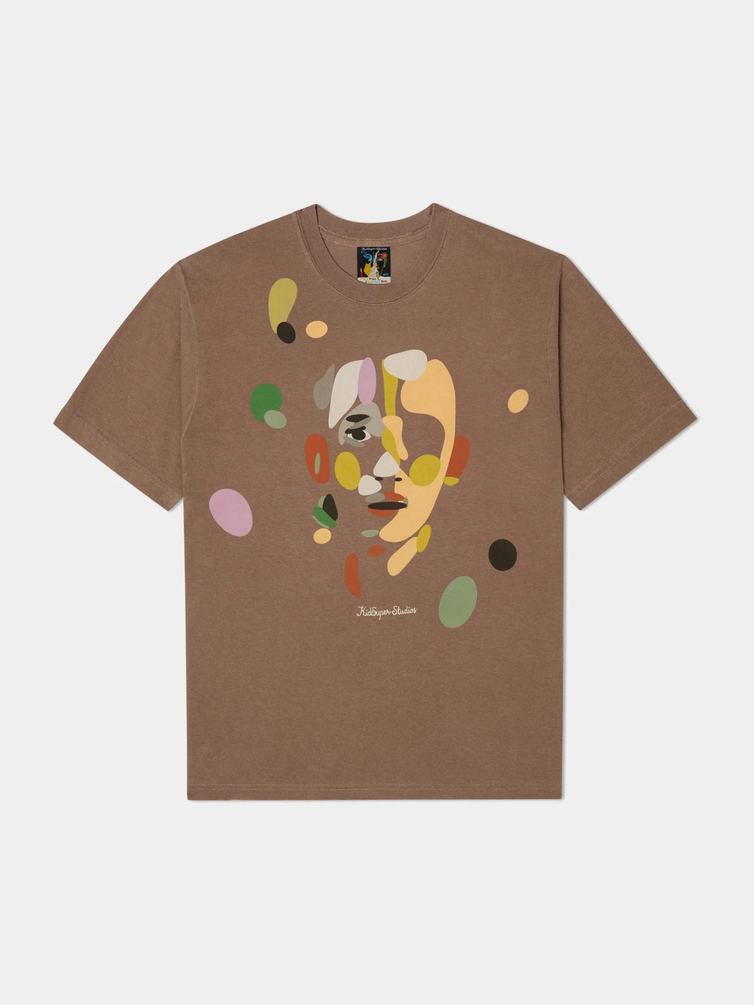 Футболка KidSuper Face Piece by Piece Brown