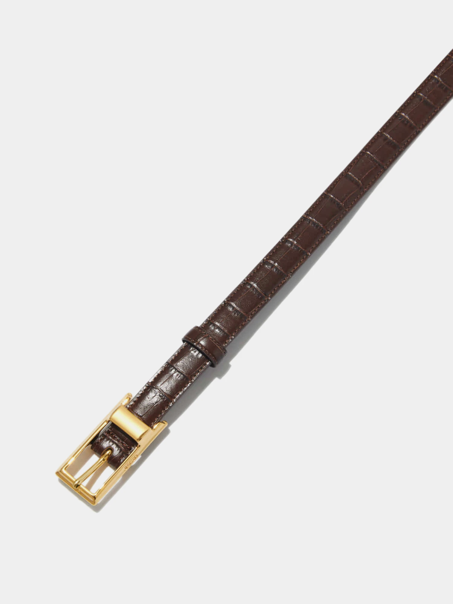 Ремень Recto Signature Square Buckle Vintage Brown