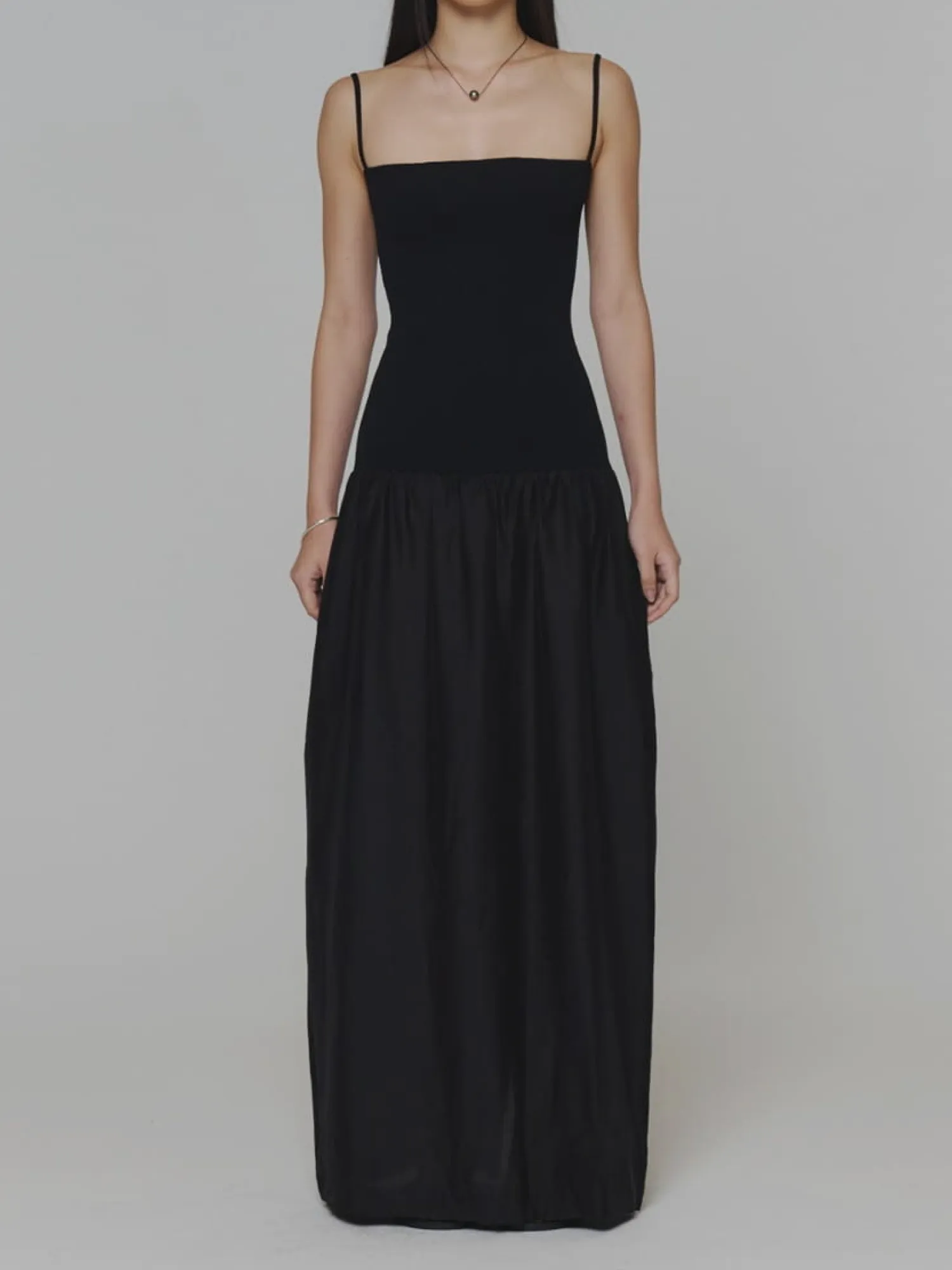 Женское платье AMOMENTO Silky Knit Maxi Black