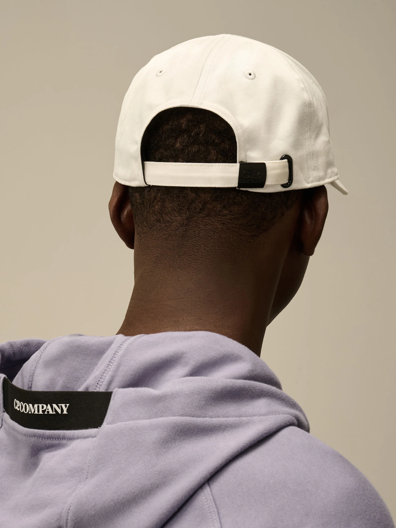 Кепка C.P. Company Gabardine Logo Cap Gauze White